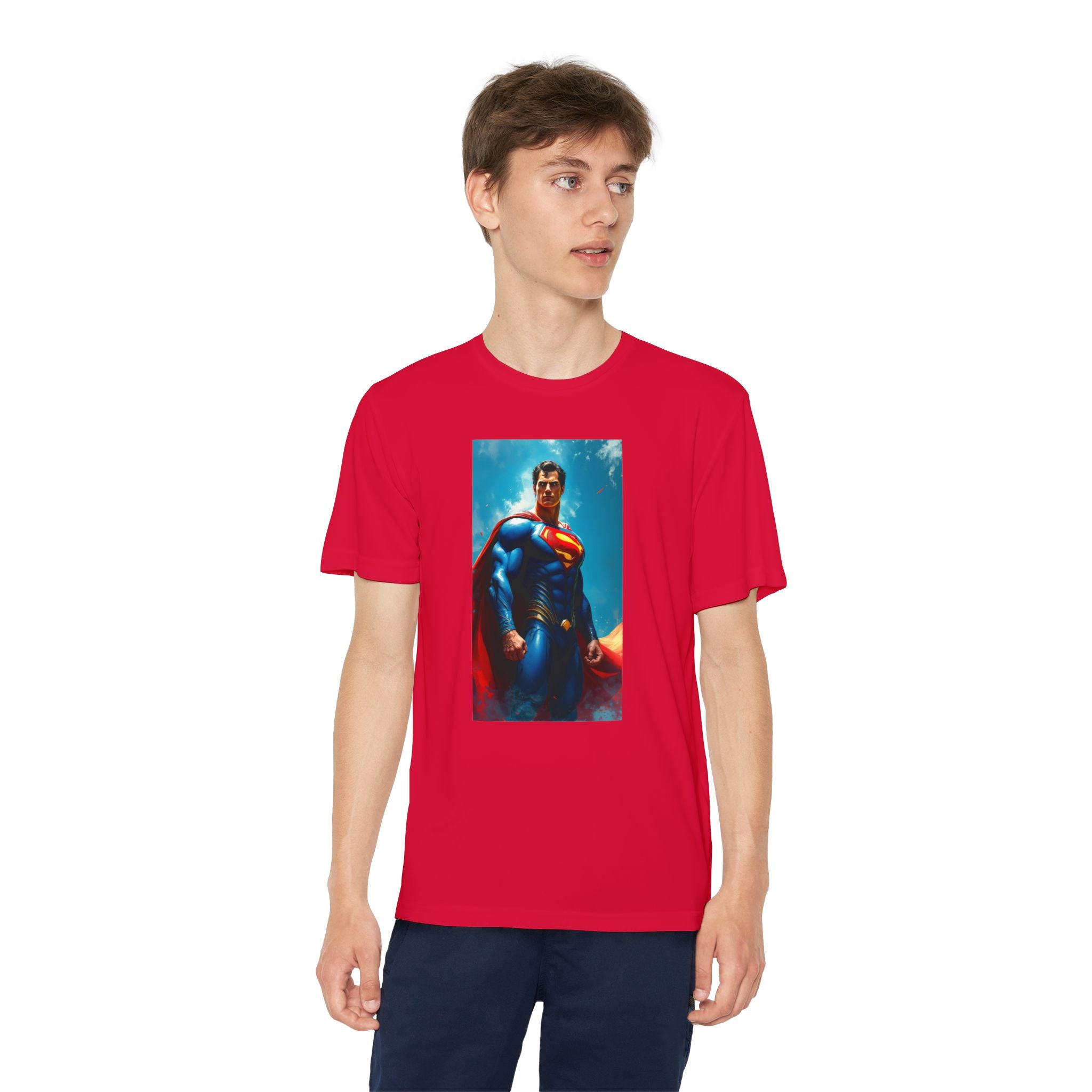 Superman Superhero Marvel T-Shirt, Youth Competitor Tee,  Kids Comic Book Hero Top, Children's Graphic Tee, Youth Super Power T-Shirt