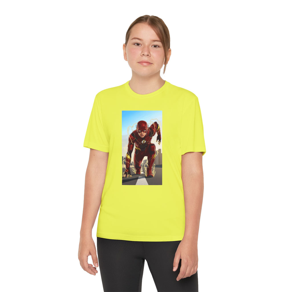 The Flash Superhero Marvel Youth T-Shirt, Kid's Superhero Tee, Children's Graphic Shirt, Comic Book Character Top, Kids Costume Apparel