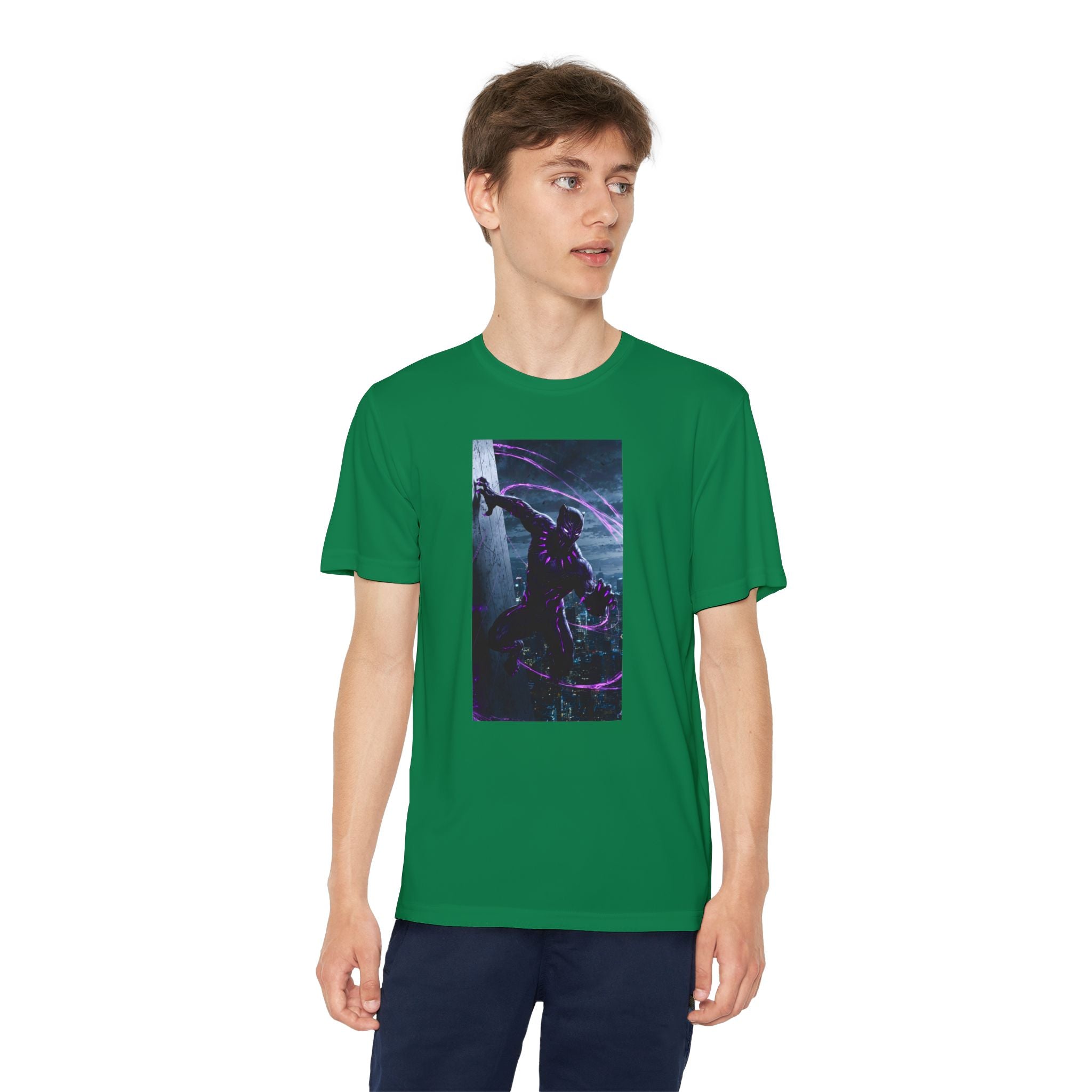 The Black Panther Superhero Marvel Patriotic, Kids Graphic T-Shirt, Boys Hero Top, Girls Comic Book Clothing, Birthday