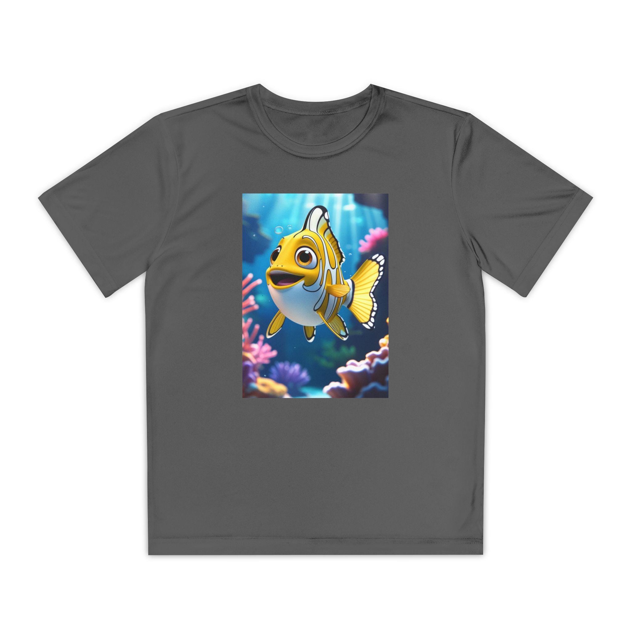 Nemo Fish Ocean Youth T-Shirt - Underwater Kids Tee, Finding Nemo Shirt, Beach Vacation Clothing, Ocean Lover Gift, Fish Theme Top