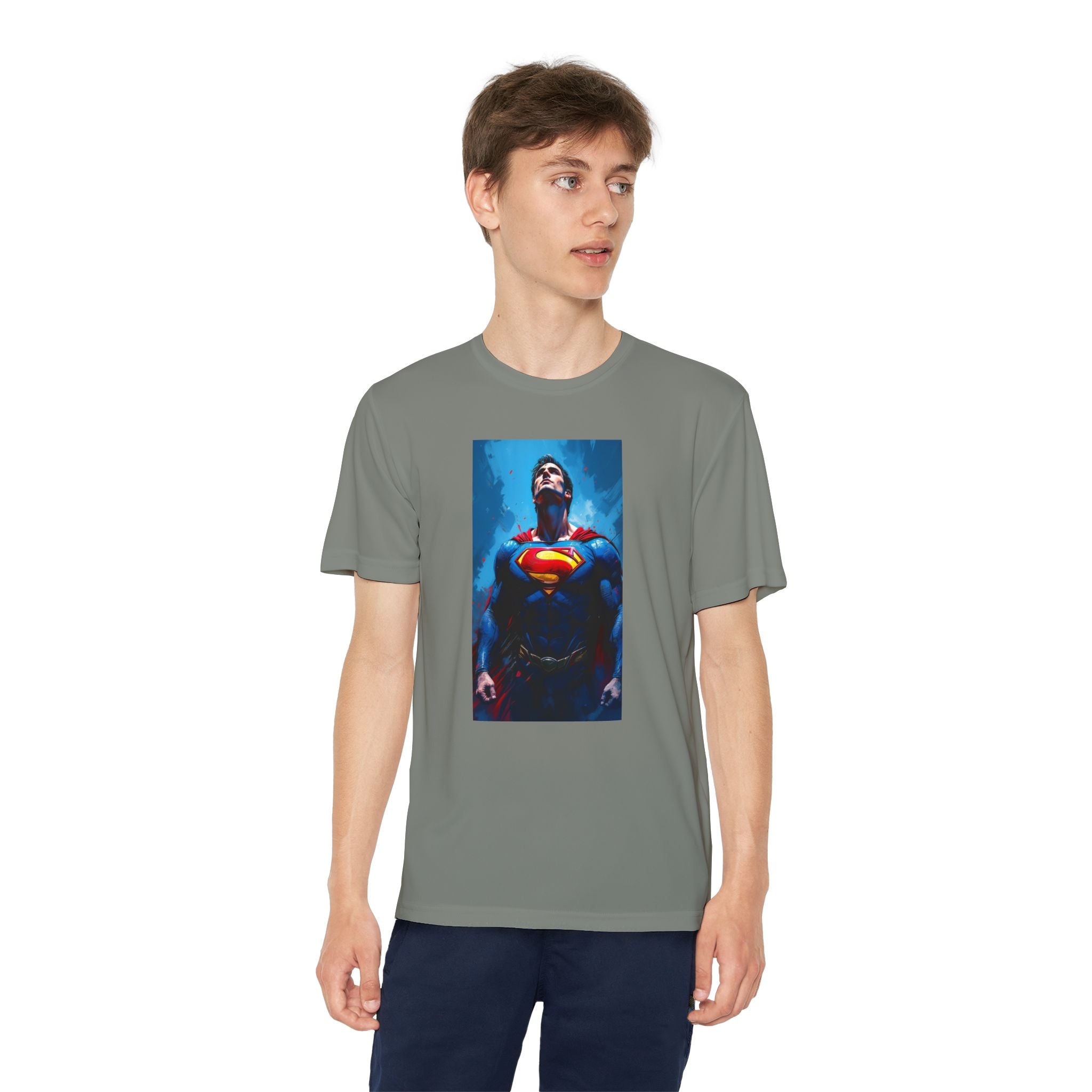 Superman Superhero Marvel T-Shirt, Youth Competitor Tee,  Kids Comic Book Hero Top, Children's Graphic Tee, Youth Super Power T-Shirt
