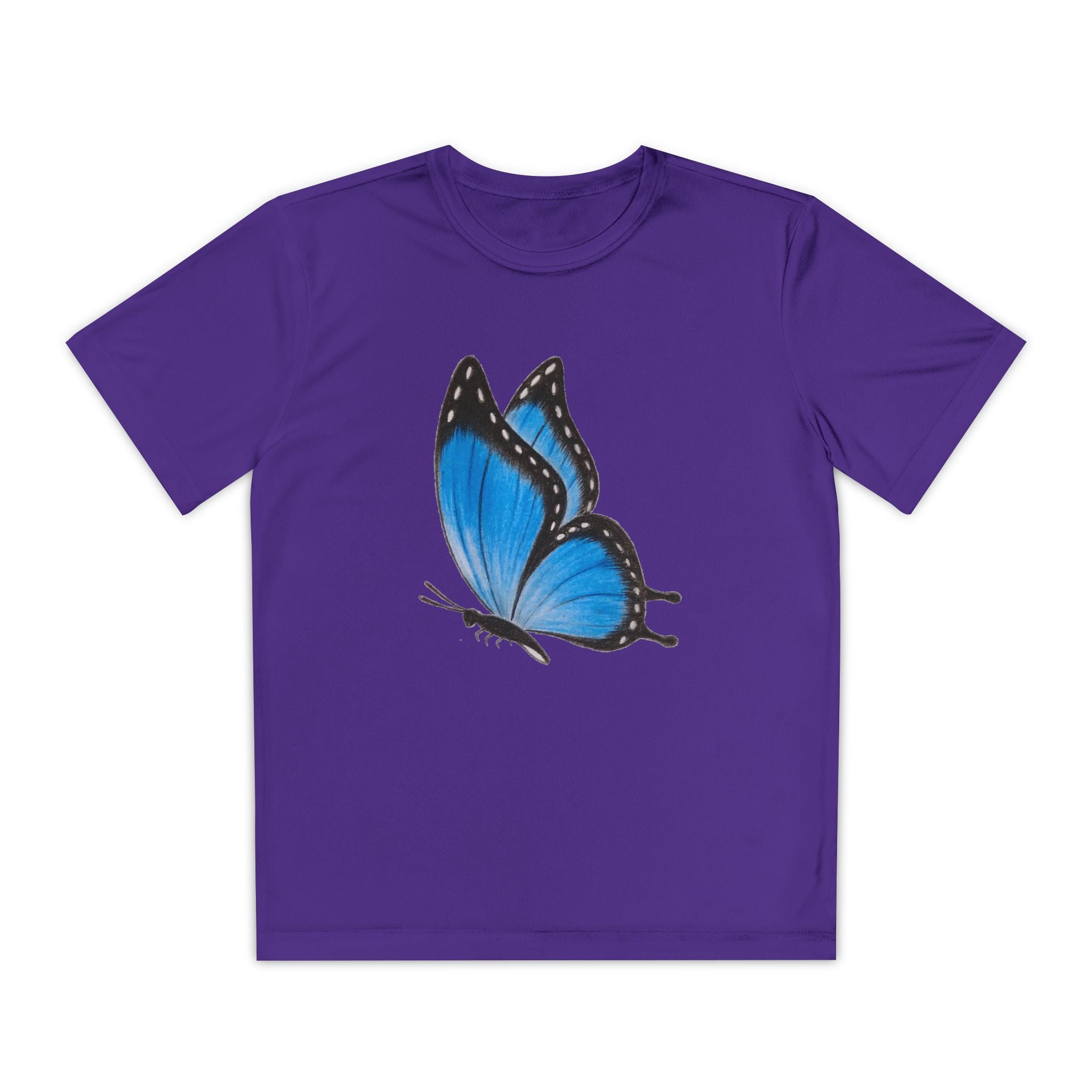Butterffy Youth T-Shirt Sports Graphic Tee, Cool Athletic Shirt for Kids, Perfect for Sports Events, Team Spirit