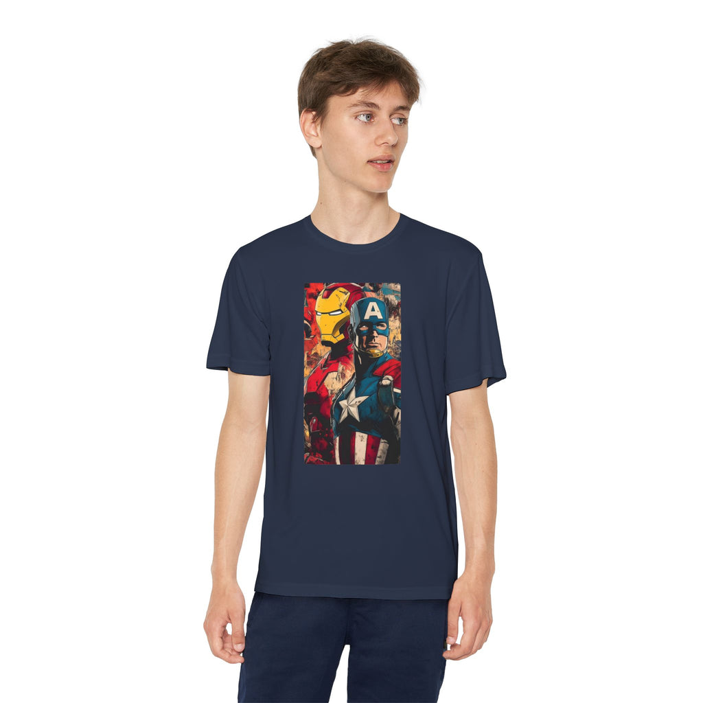 Advengers Youth T-Shirt Sports Graphic Tee, Cool Athletic Shirt for Kids, Perfect for Sports Events, Team Spirit