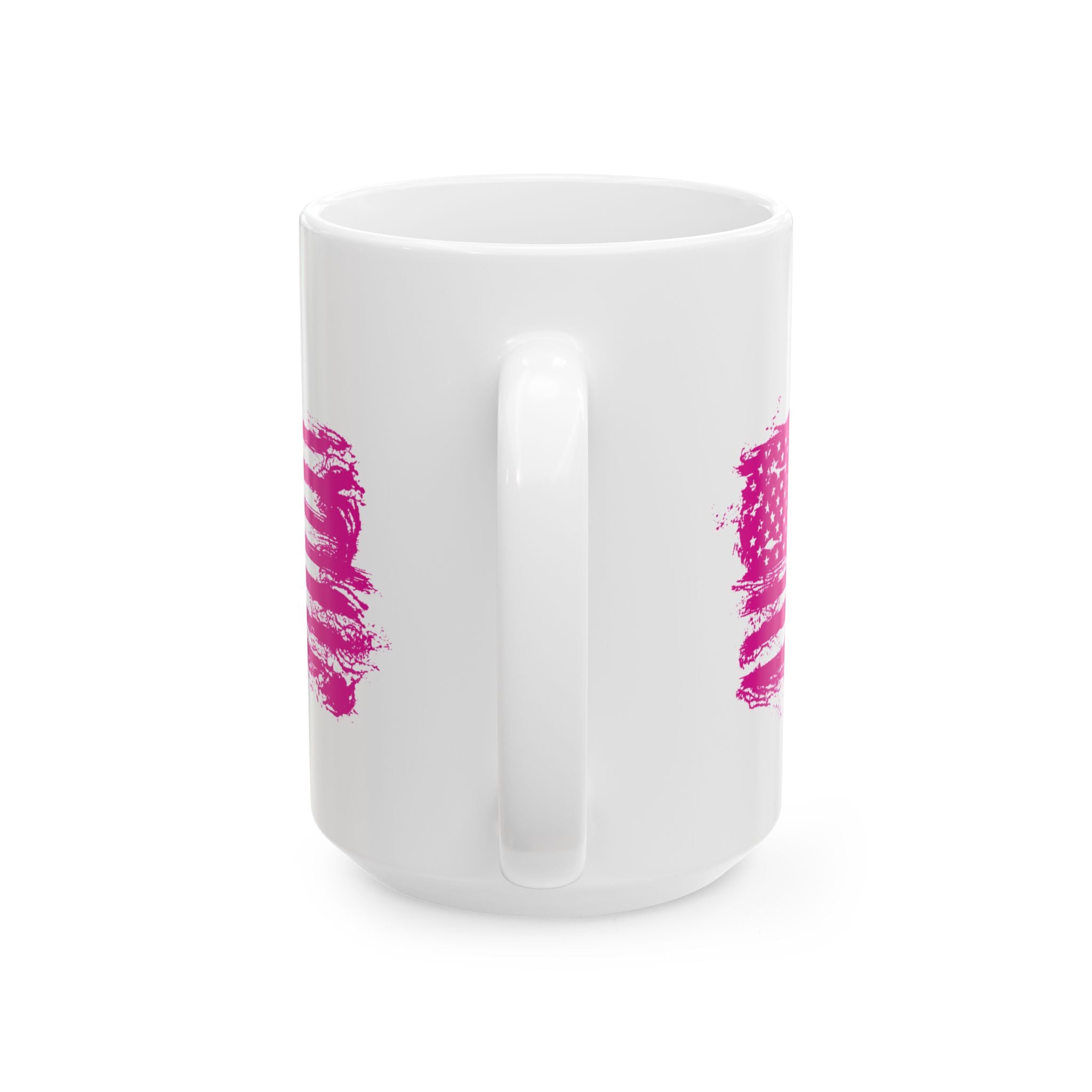 USA Pink Flag Patriotic Mug