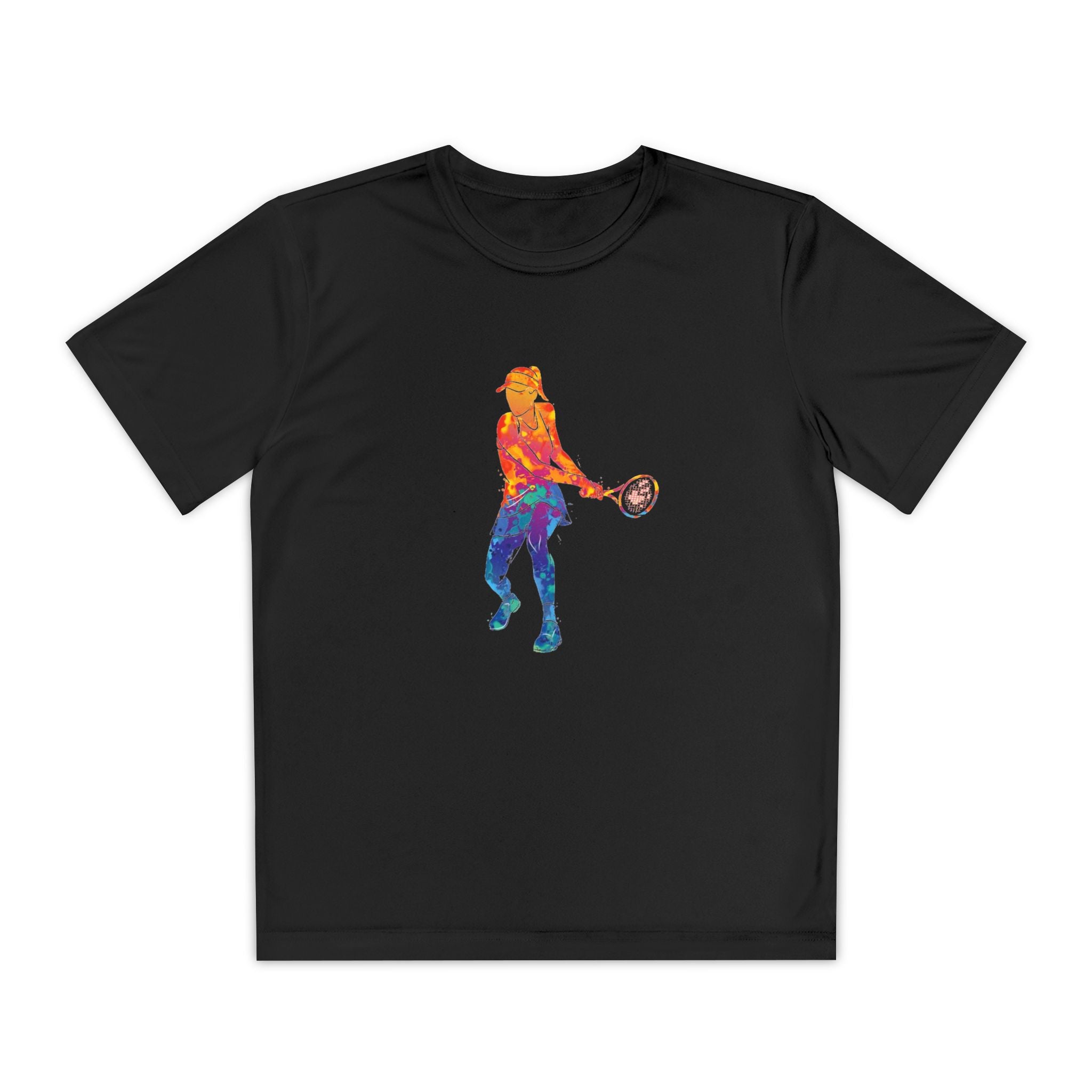 Tennis Youth Sports Graphic Tee, Cool Athletic Shirt for Kids, Perfect for Sports Events, Team Spirit, Birthday Gift, Summer Activities