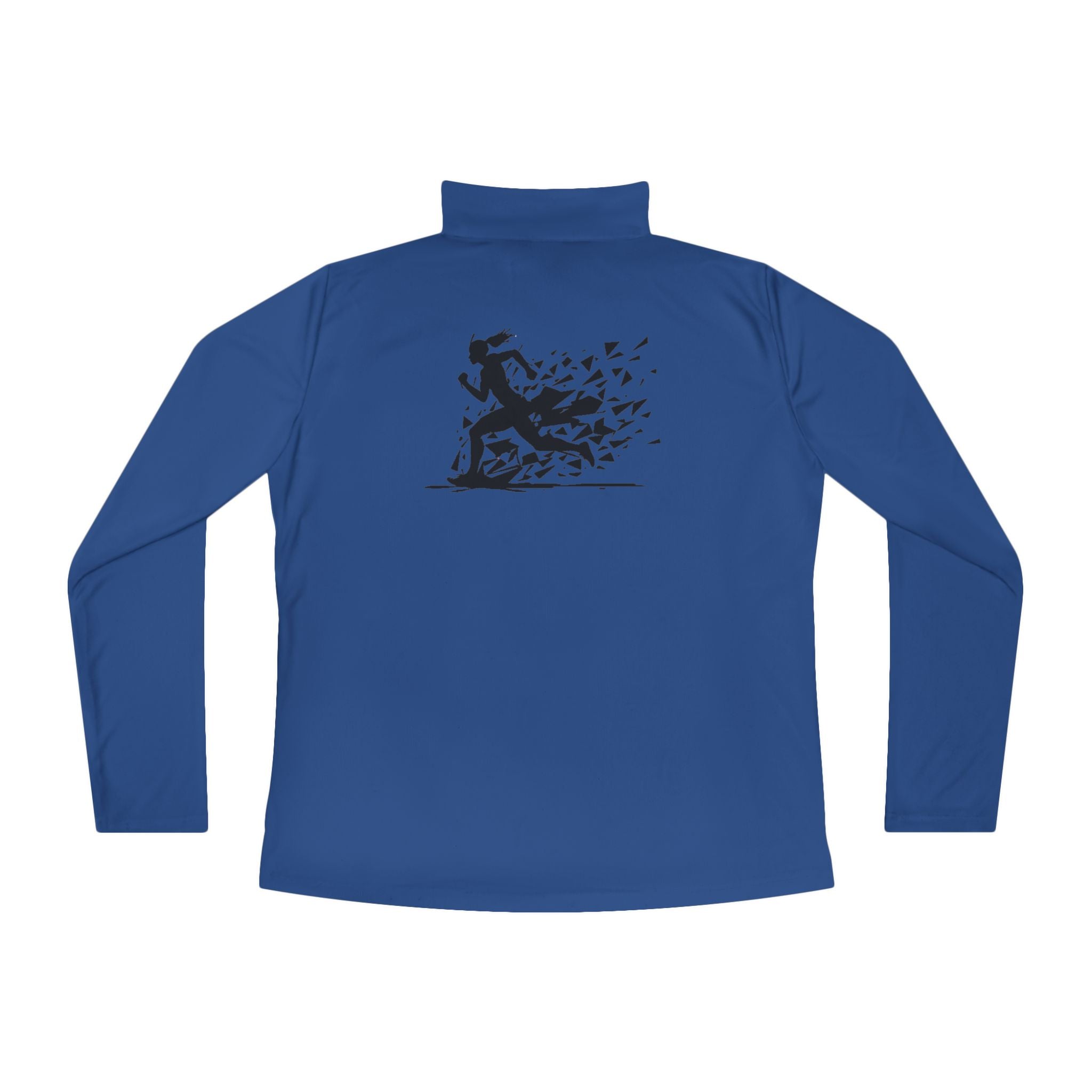 Ladies Quarter-Zip Pullover with Motivational Running Design, Athletic Apparel, Activewear, Sportswear, Fitness Gift, Running Top
