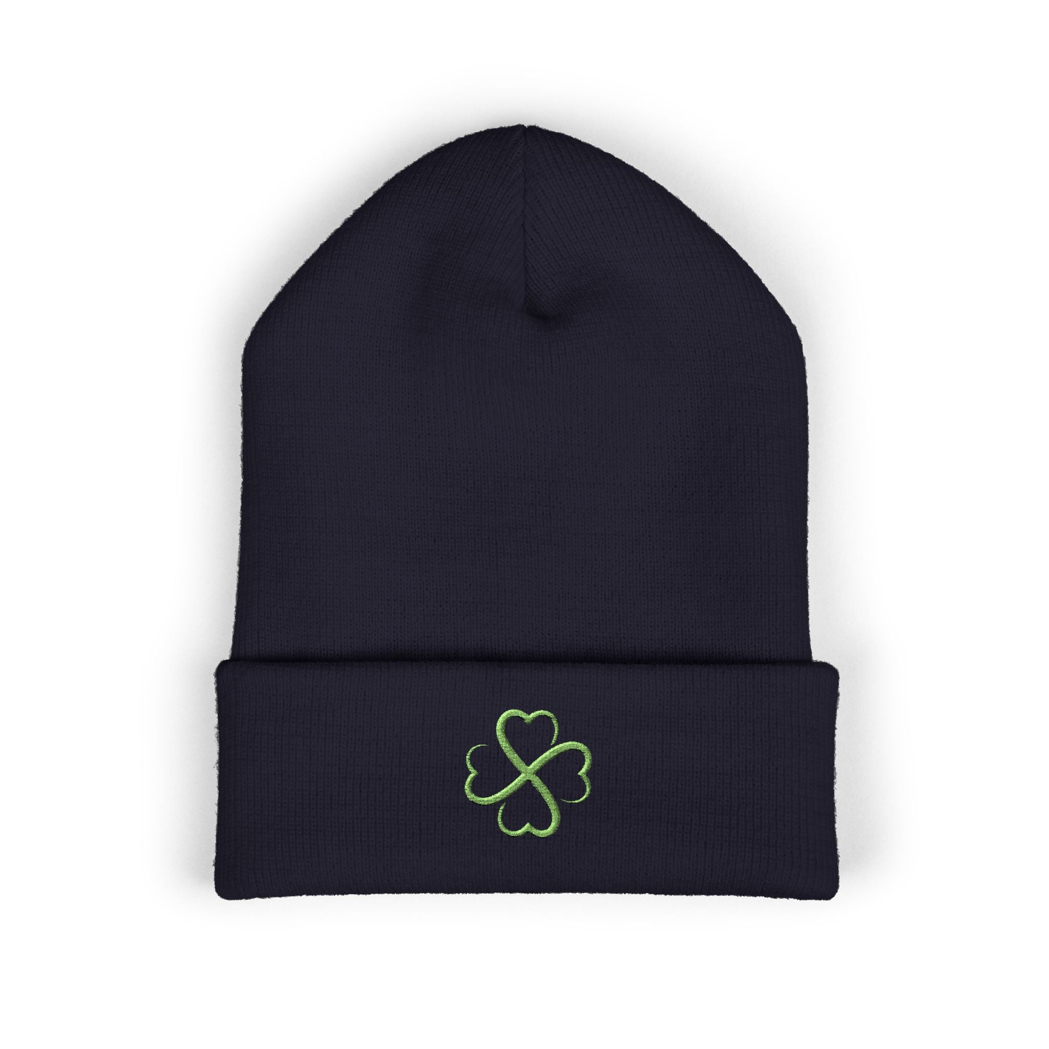 St. Patrick's Day 4-Leaf Clover Embroidered Beanie