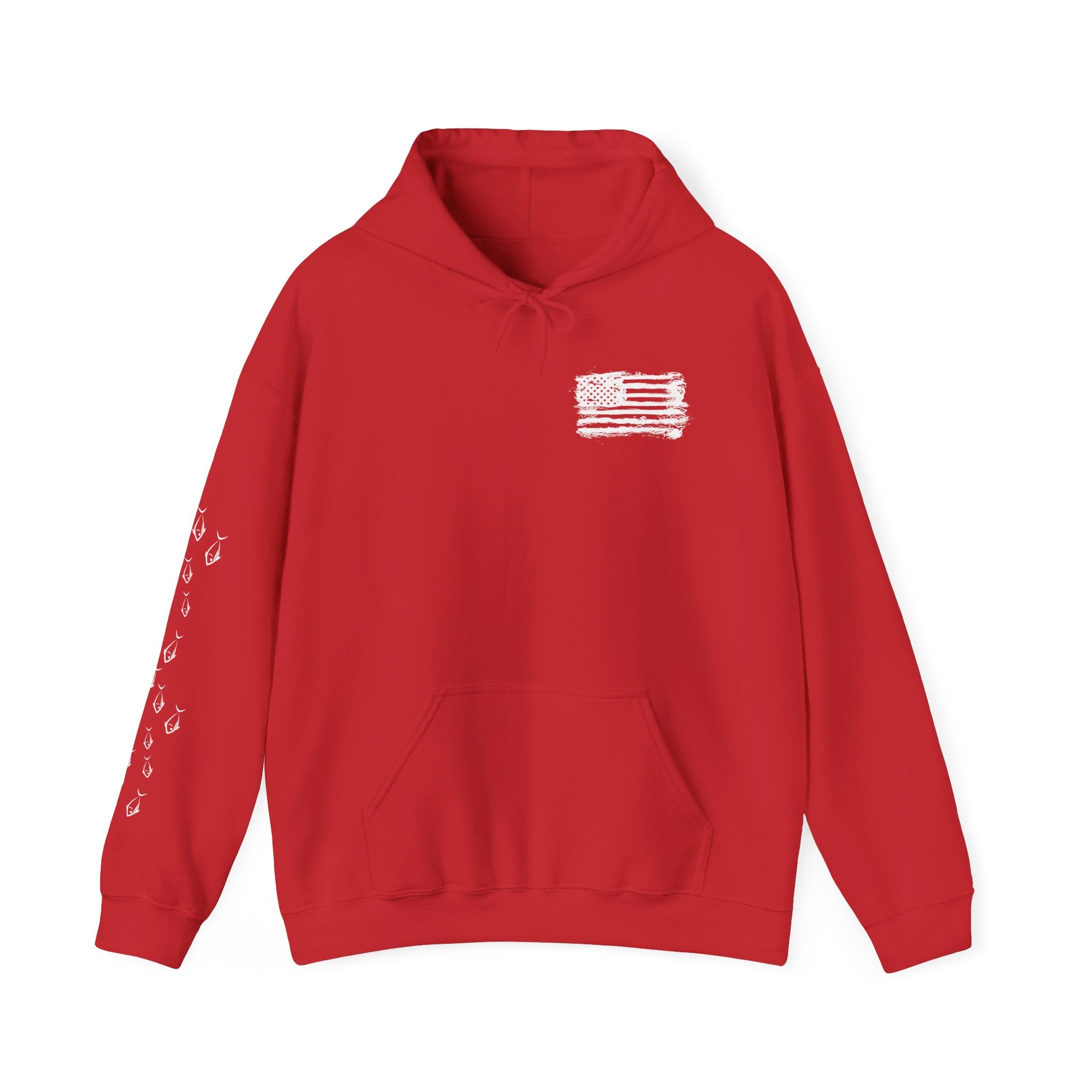 Fishing Patriotic Hoodie | Fishing Flag Hoodie, American Fishing Sweatshirt