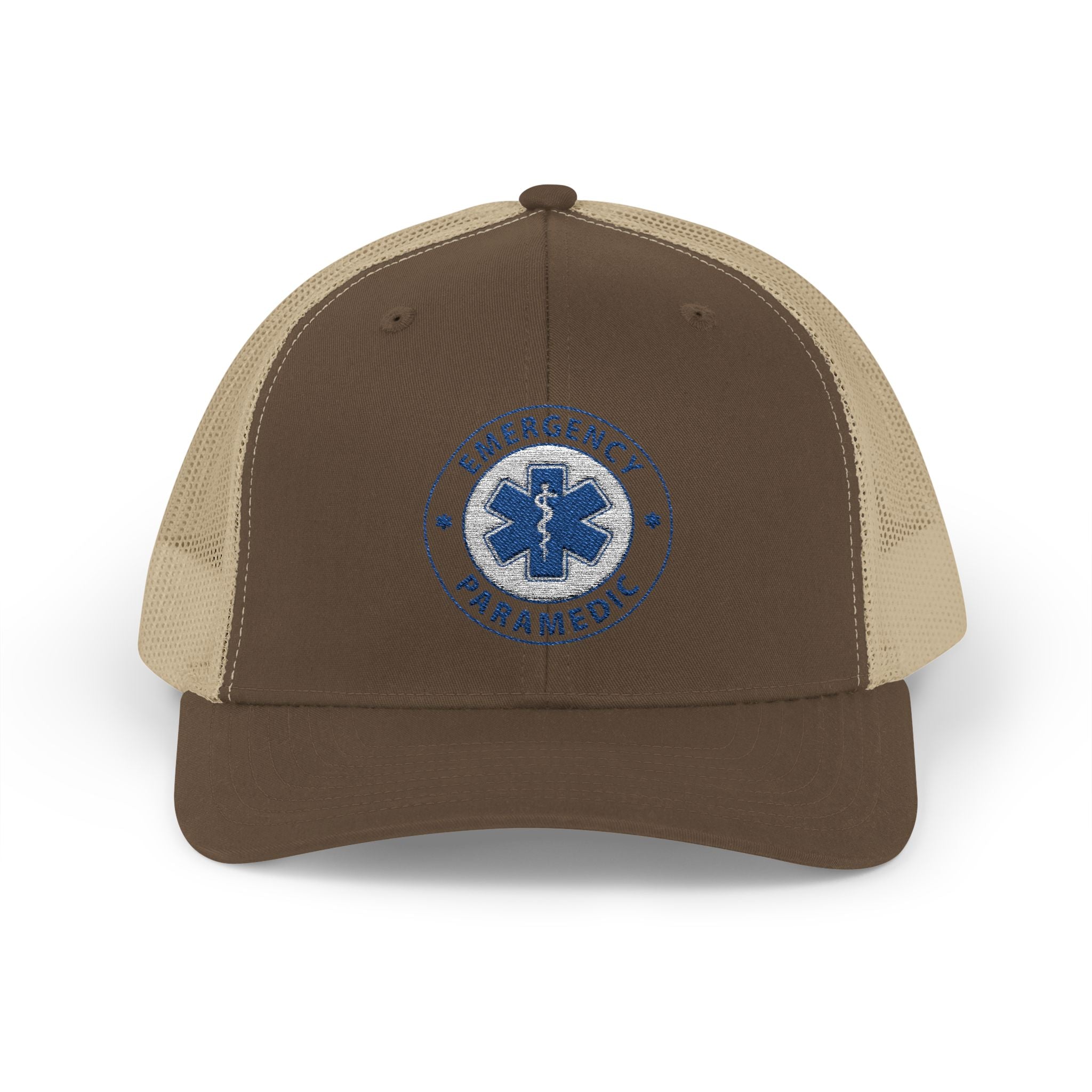 Paramedic Snapback Trucker Cap with Thin Red Line Design, Ideal for First Responders, Supportive Gifts, Memorials, Everyday Wear