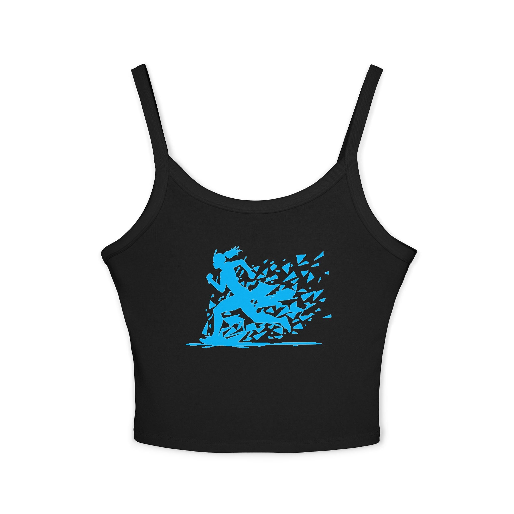 Running Woman Tank Top, Athletic Workout Top, Fitness Sleeveless Shirt, Jogging Muscle Tee, Exercise Gym Cami