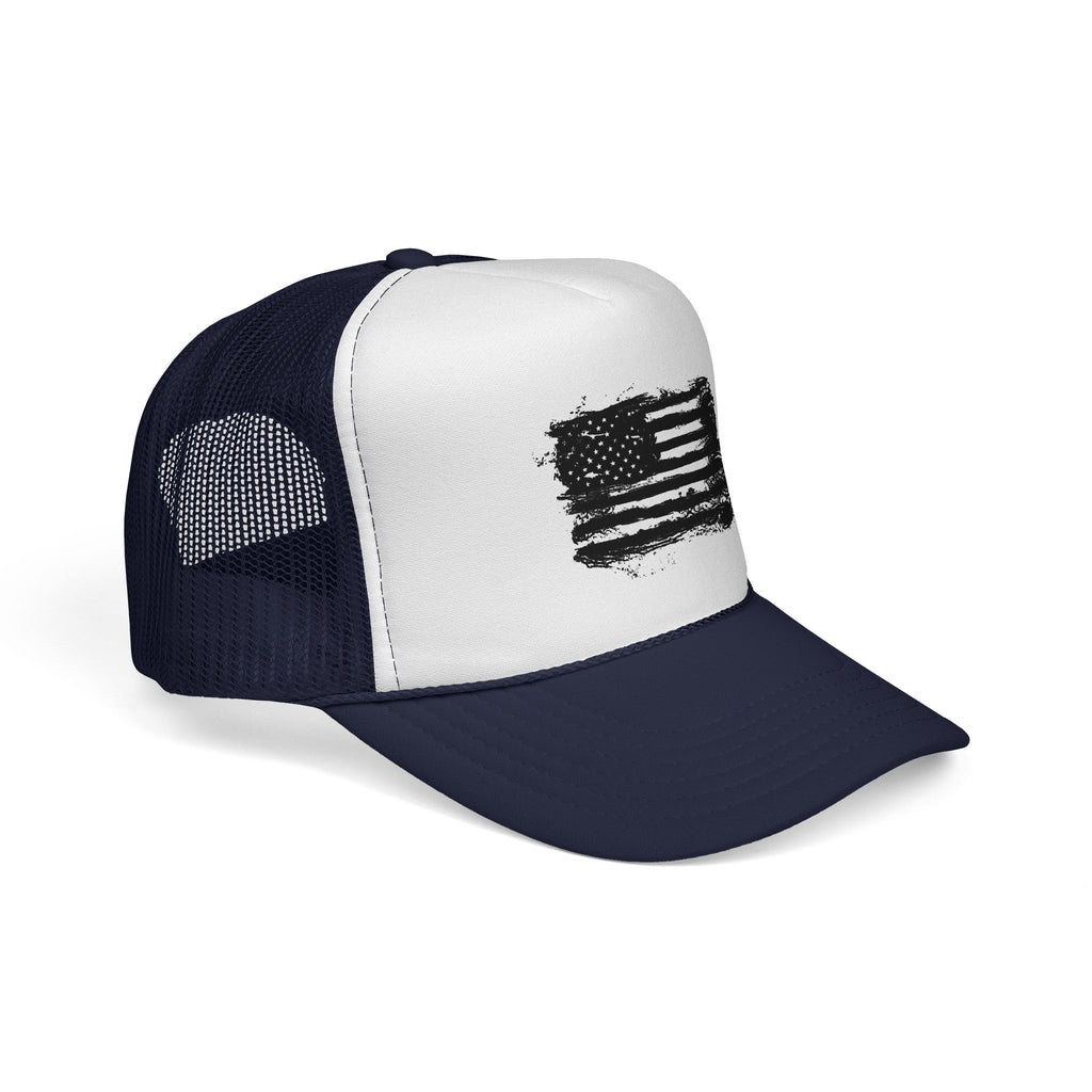 Patriotic Trucker Cap with American Flag Design, USA Hat, Summer Fashion, Outdoors Gear, Gift for Veterans, BBQ, 4th of July