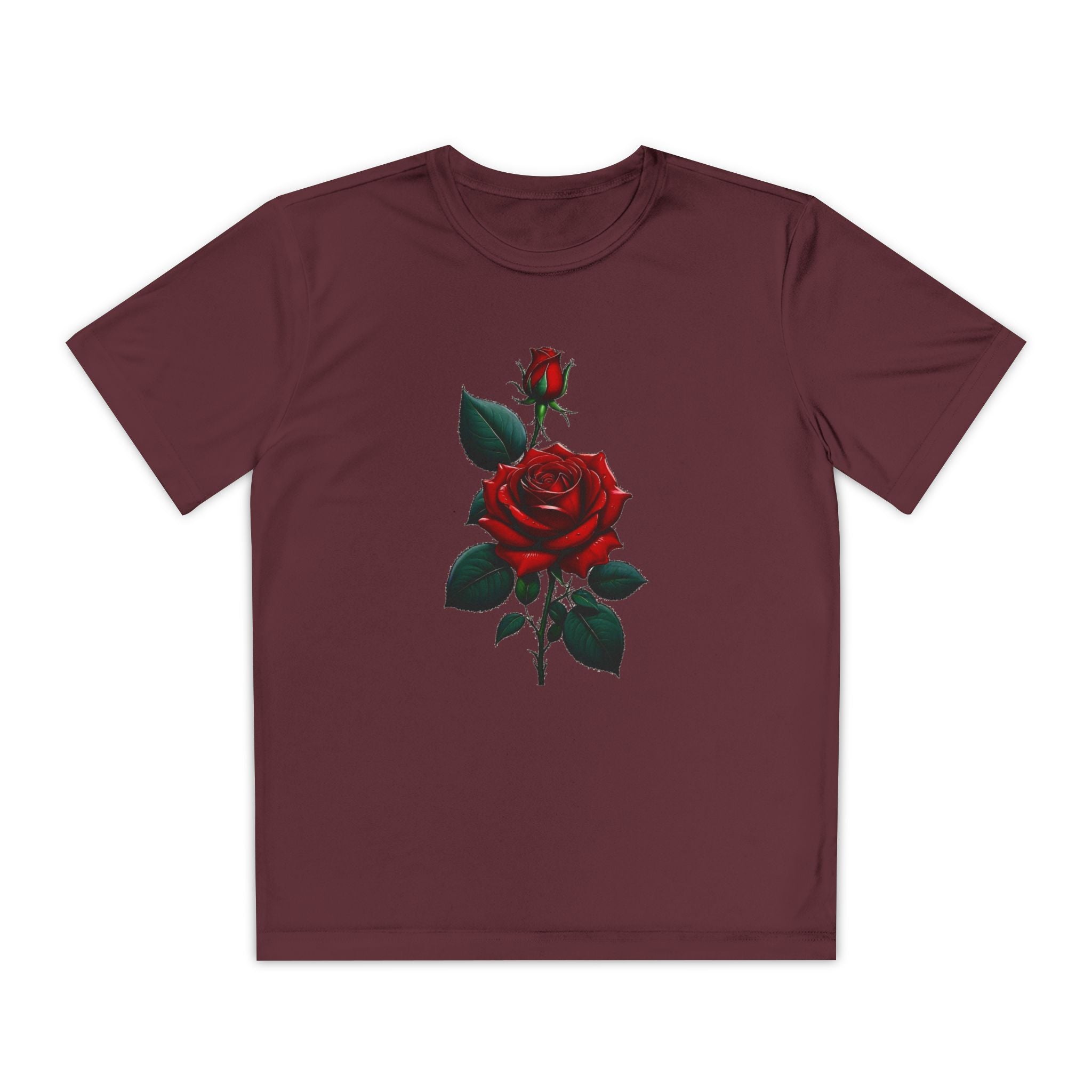 Flower Youth Tshirt, Girls Floral Tee, Kids Spring Shirt, Children's Botanical Top, Teen Blossom T-Shirt