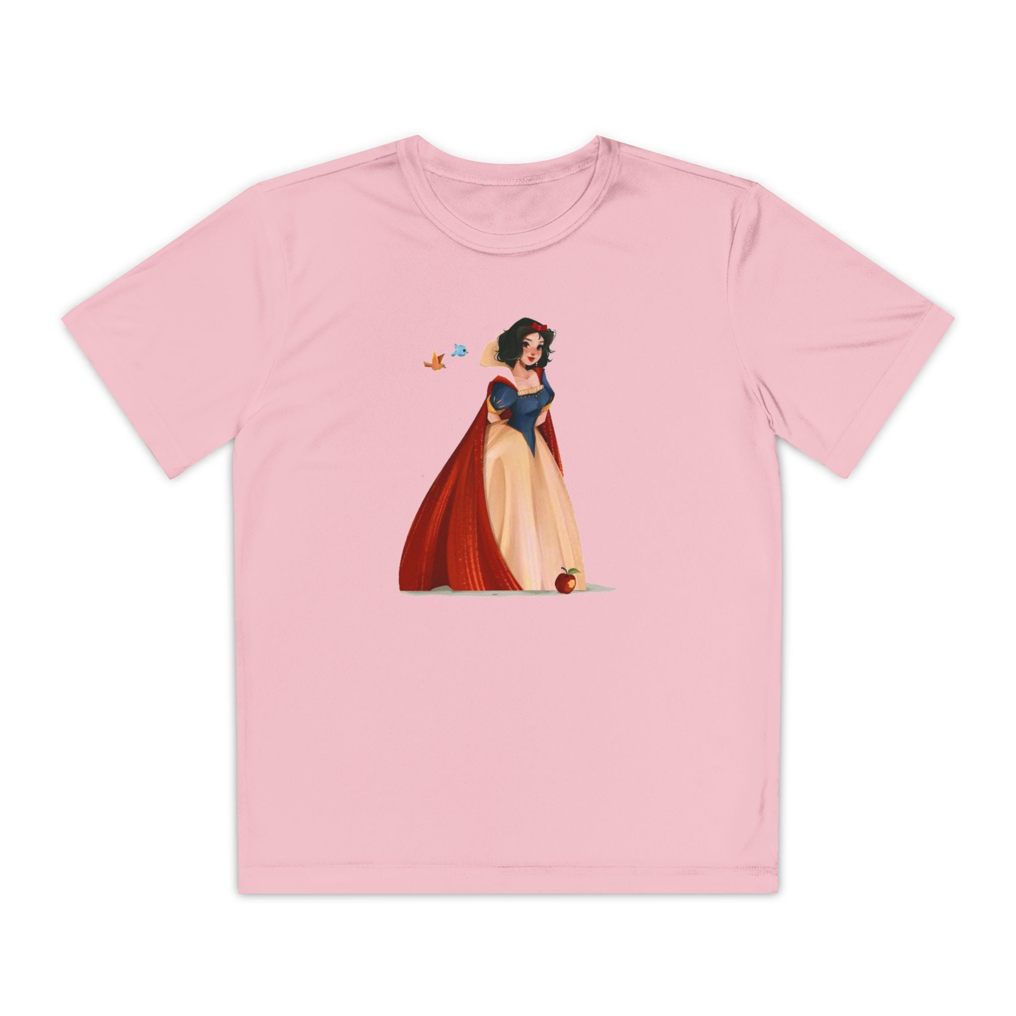 Snow White Youth T-Shirt Sports Graphic Tee, Cool Athletic Shirt for Kids, Perfect for Sports Events, Team Spirit