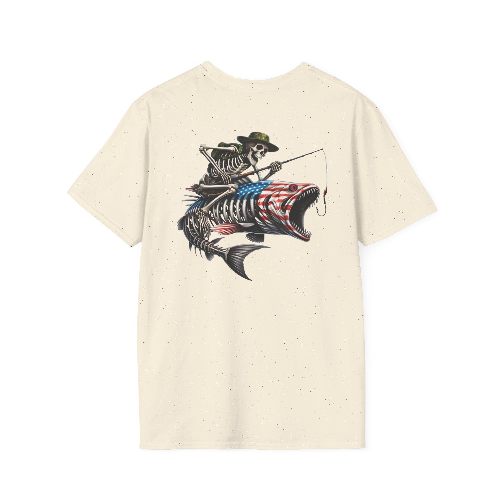 Patriotic Fishing Tshirt, American Flag Tee, 4th of July Shirt, USA Independence Day Top, Patriotic Graphic Tee, Unisex Patriotic