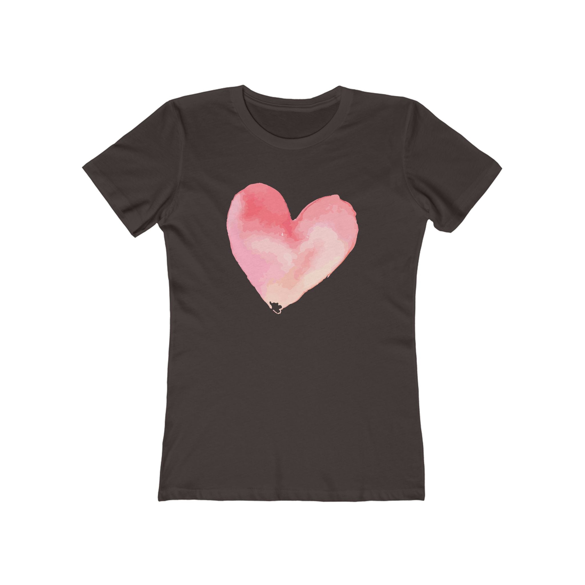 Heart Chic Women's Boyfriend Tee, Casual Outfits, Gift for Her, Weekend Wear, Trendy Style, Everyday Comfort