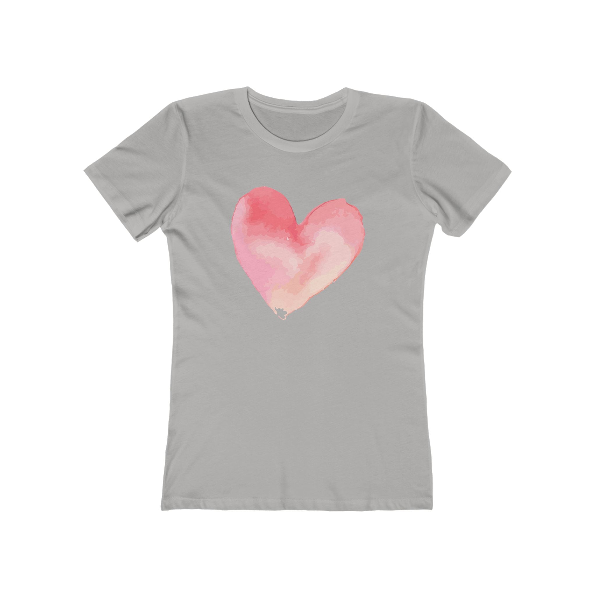 Heart Chic Women's Boyfriend Tee, Casual Outfits, Gift for Her, Weekend Wear, Trendy Style, Everyday Comfort