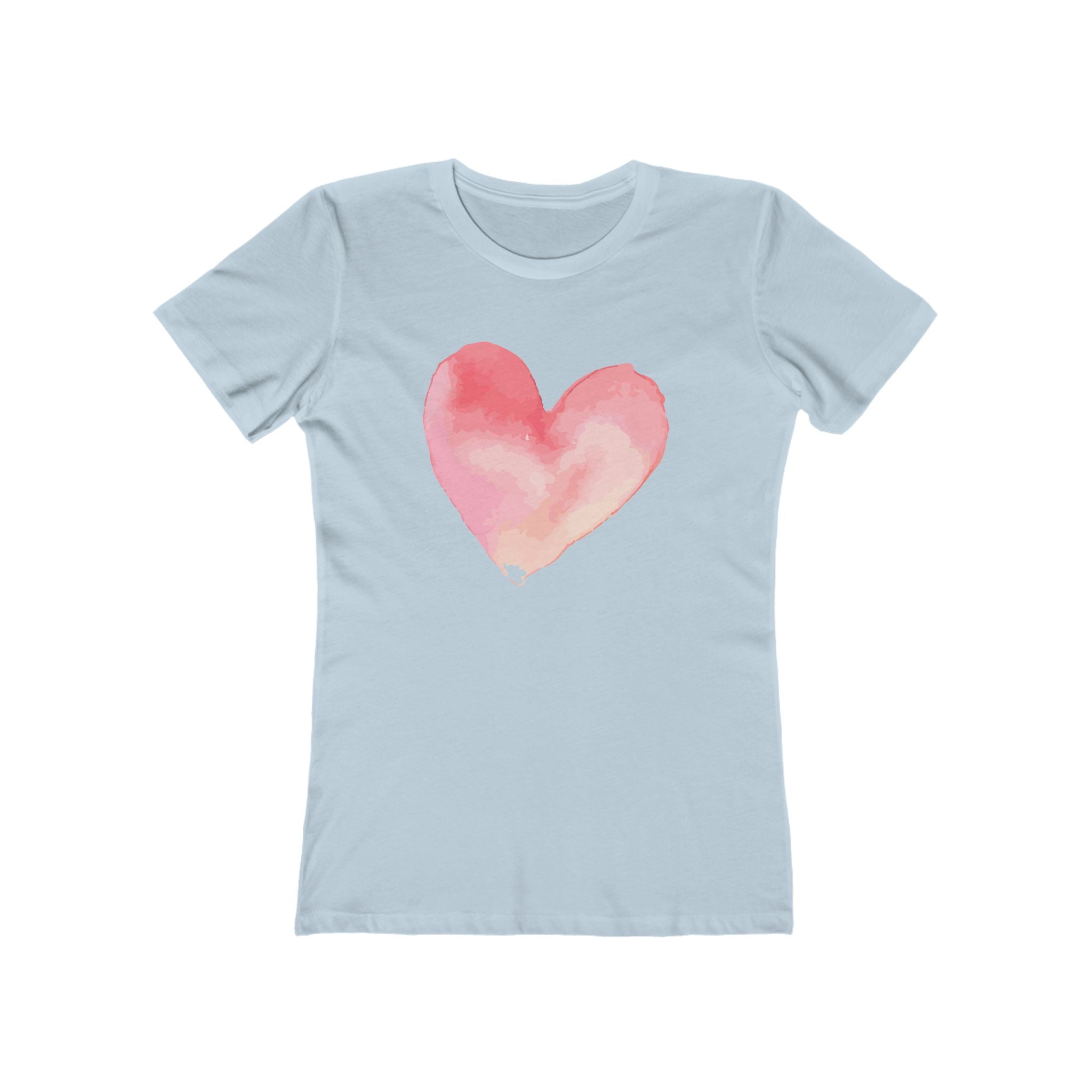Heart Chic Women's Boyfriend Tee, Casual Outfits, Gift for Her, Weekend Wear, Trendy Style, Everyday Comfort