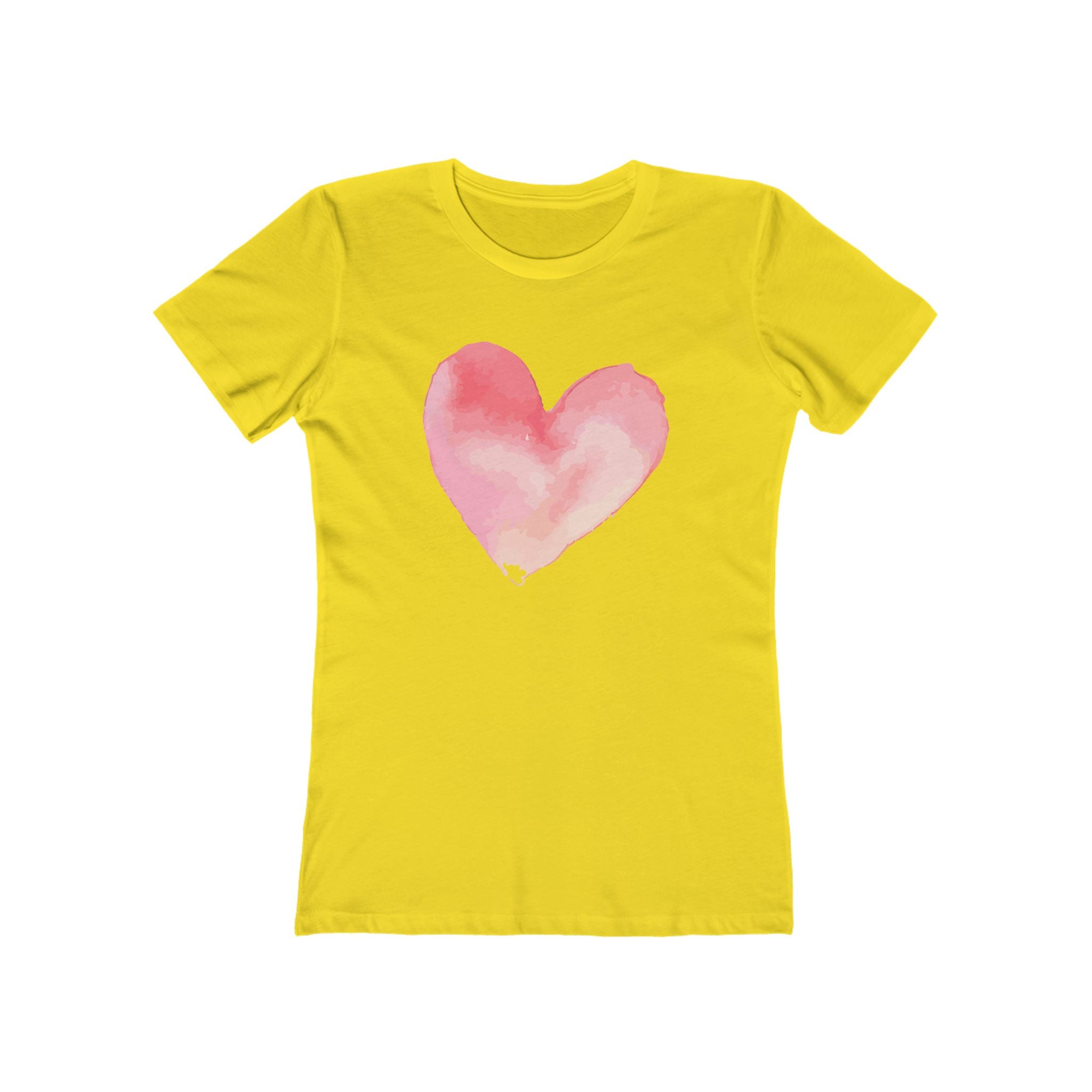Heart Chic Women's Boyfriend Tee, Casual Outfits, Gift for Her, Weekend Wear, Trendy Style, Everyday Comfort