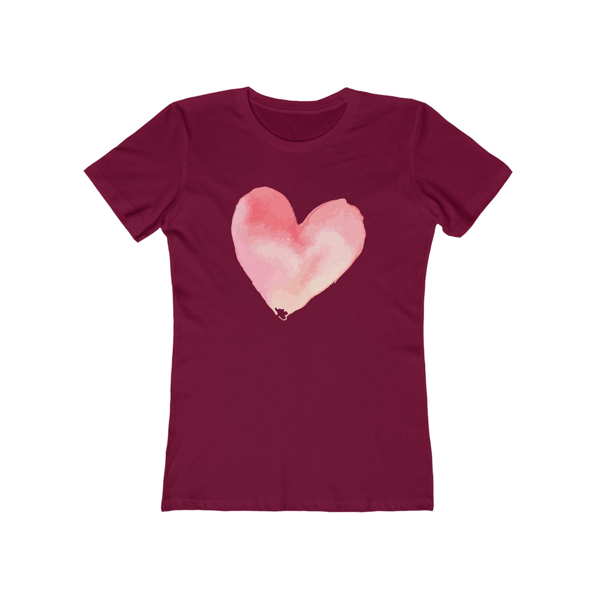 Heart Chic Women's Boyfriend Tee, Casual Outfits, Gift for Her, Weekend Wear, Trendy Style, Everyday Comfort