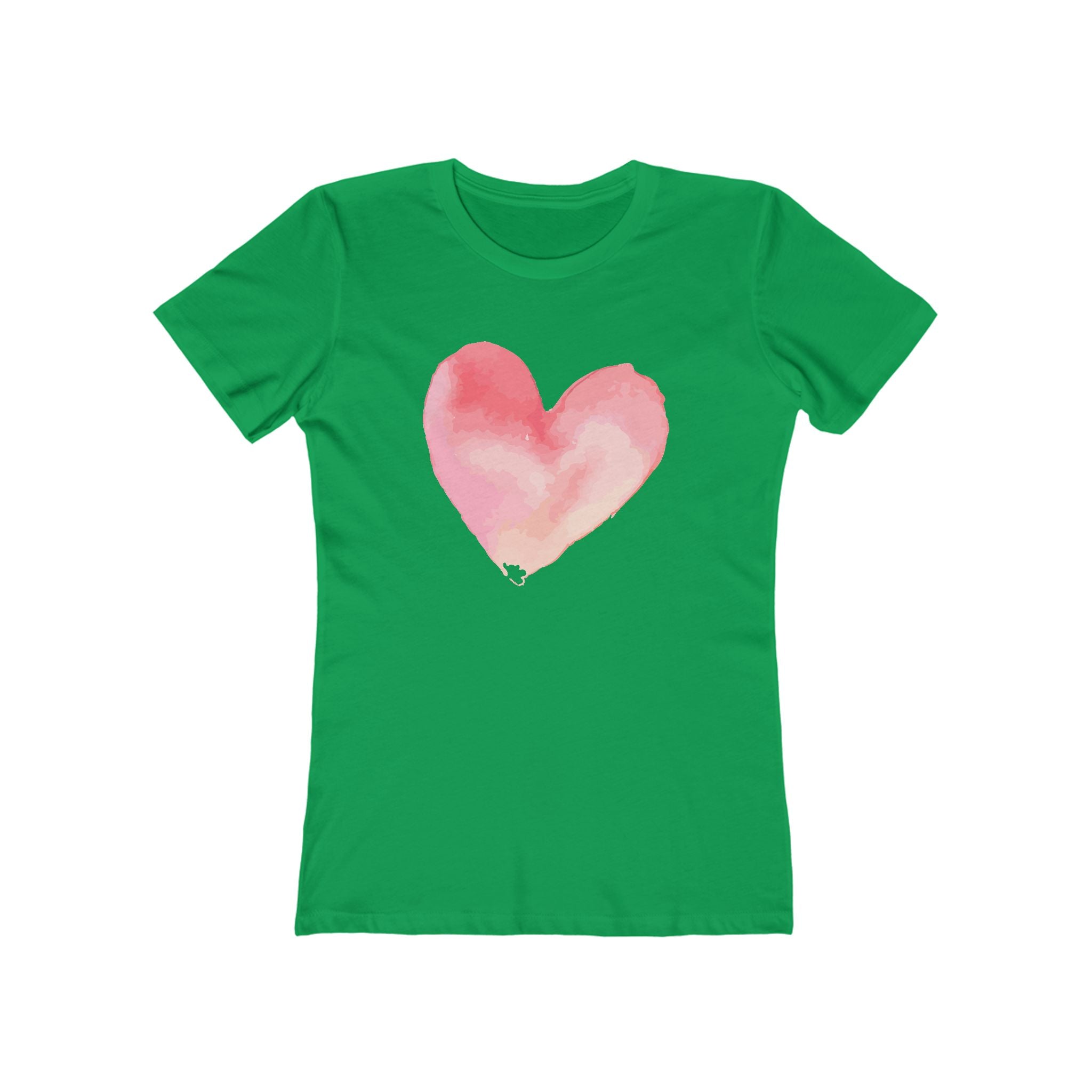 Heart Chic Women's Boyfriend Tee, Casual Outfits, Gift for Her, Weekend Wear, Trendy Style, Everyday Comfort