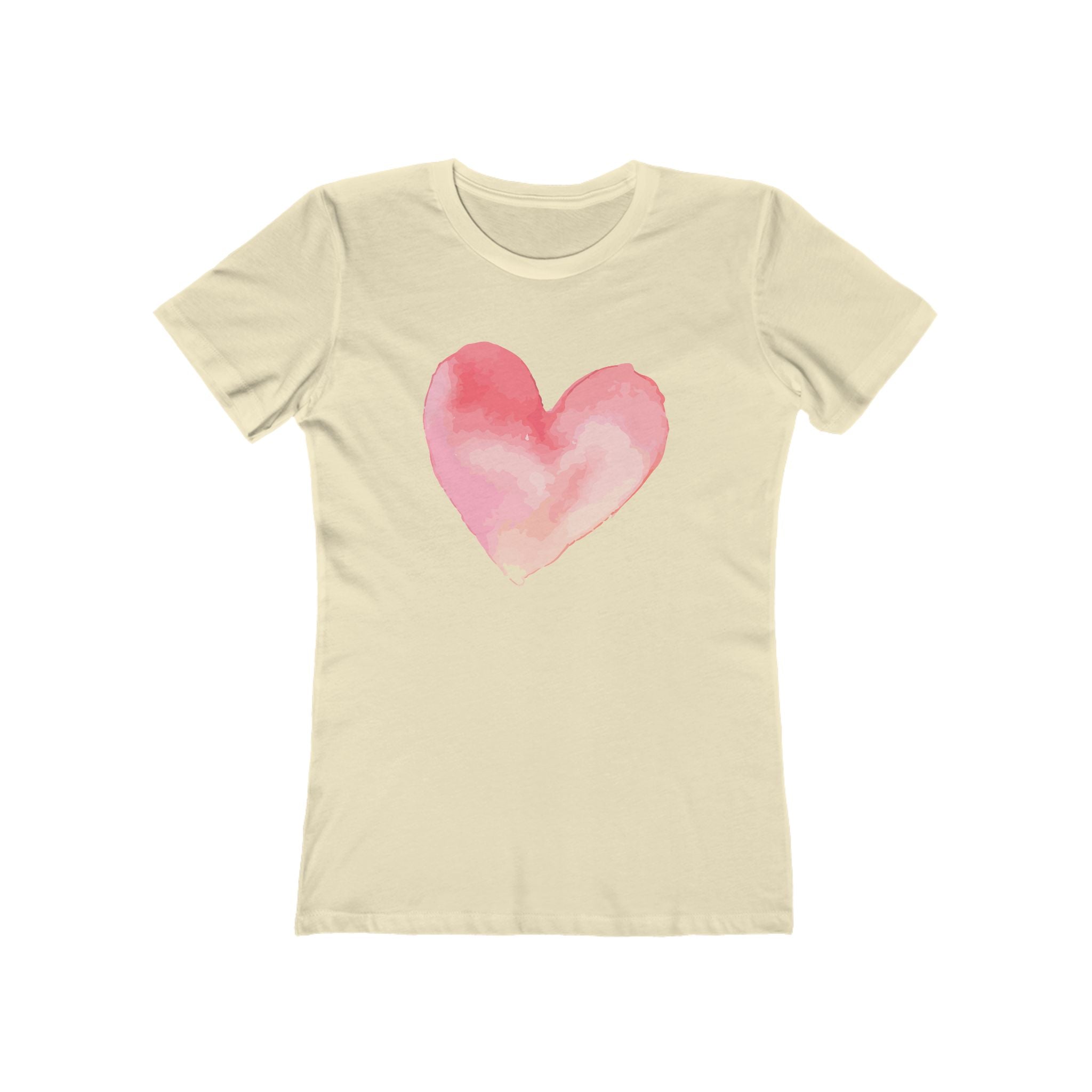 Heart Chic Women's Boyfriend Tee, Casual Outfits, Gift for Her, Weekend Wear, Trendy Style, Everyday Comfort