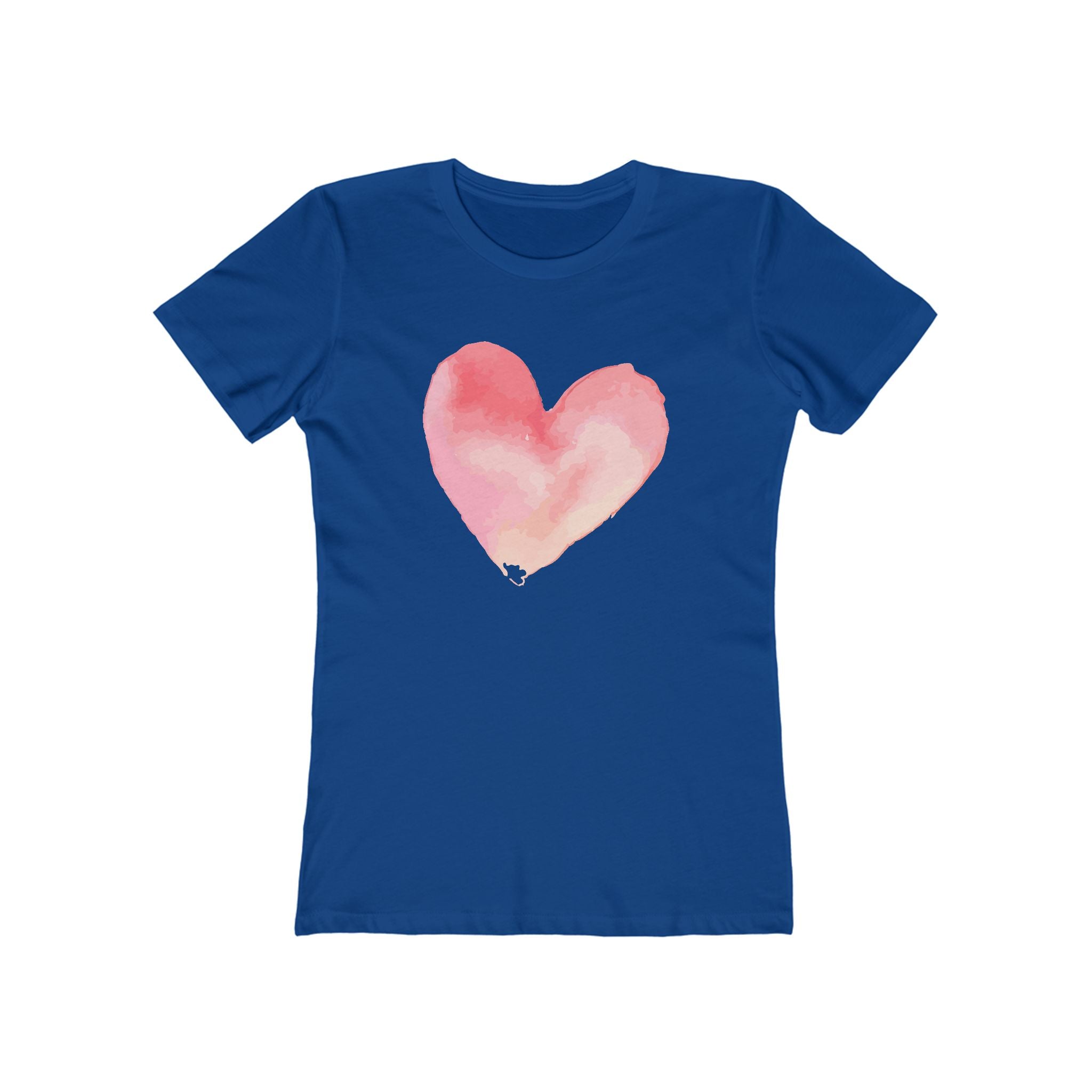 Heart Chic Women's Boyfriend Tee, Casual Outfits, Gift for Her, Weekend Wear, Trendy Style, Everyday Comfort