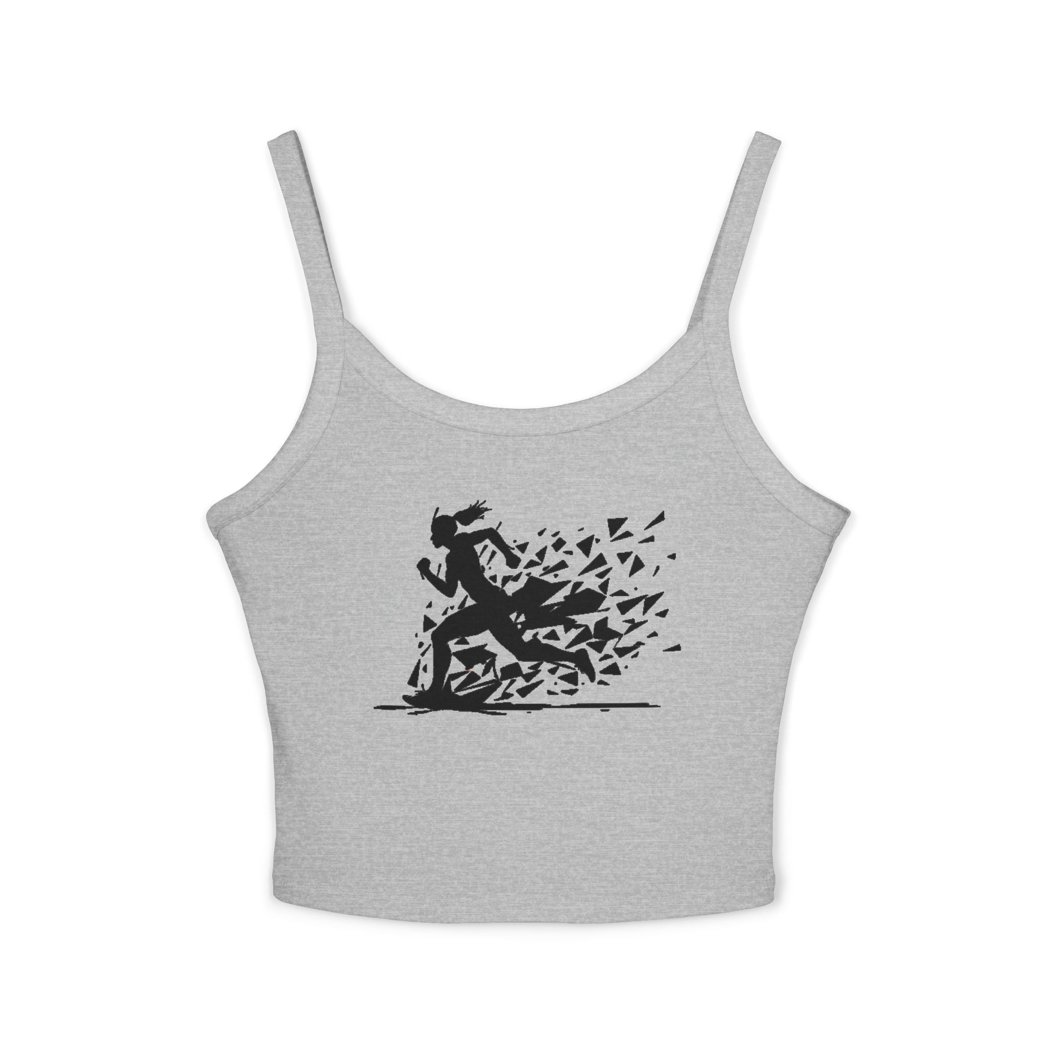 Running Woman Tank Top, Athletic Workout Top, Fitness Sleeveless Shirt, Jogging Muscle Tee, Exercise Gym Cami