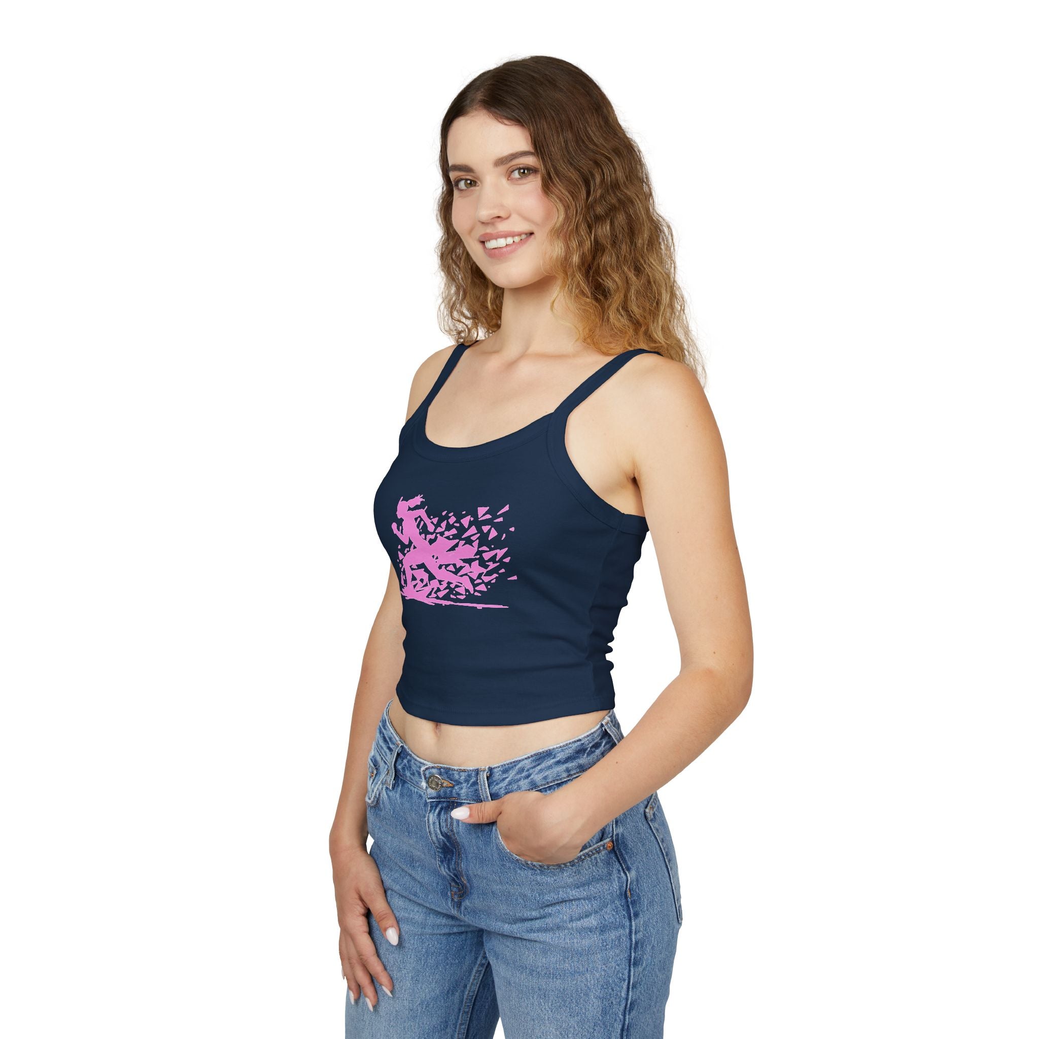 Running Woman Tank Top, Athletic Workout Top, Fitness Sleeveless Shirt, Jogging Muscle Tee, Exercise Gym Cami