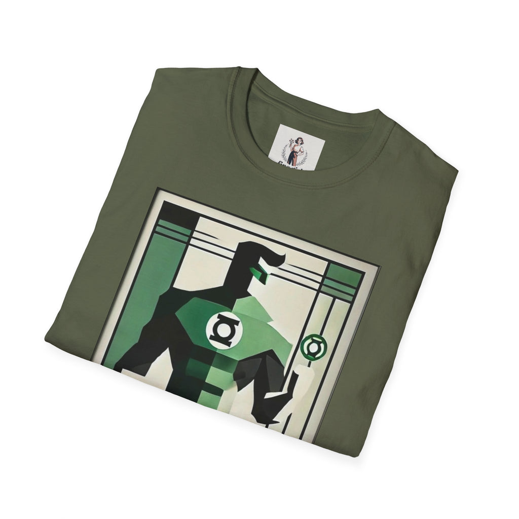Green Lantern Superhero Marvel Unisex Softstyle T-Shirt, Comic Book Tee, Graphic Novel Shirt, Geeky Clothing, Cosplay Costume Top