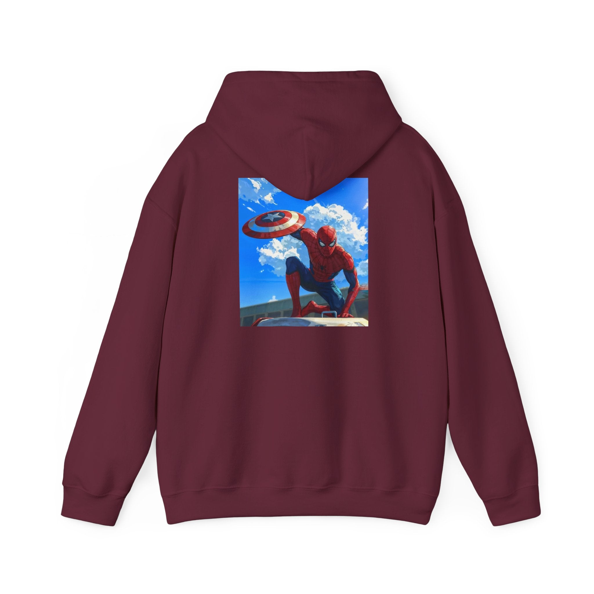 Hooded Sweatshirt - Spiderman Design