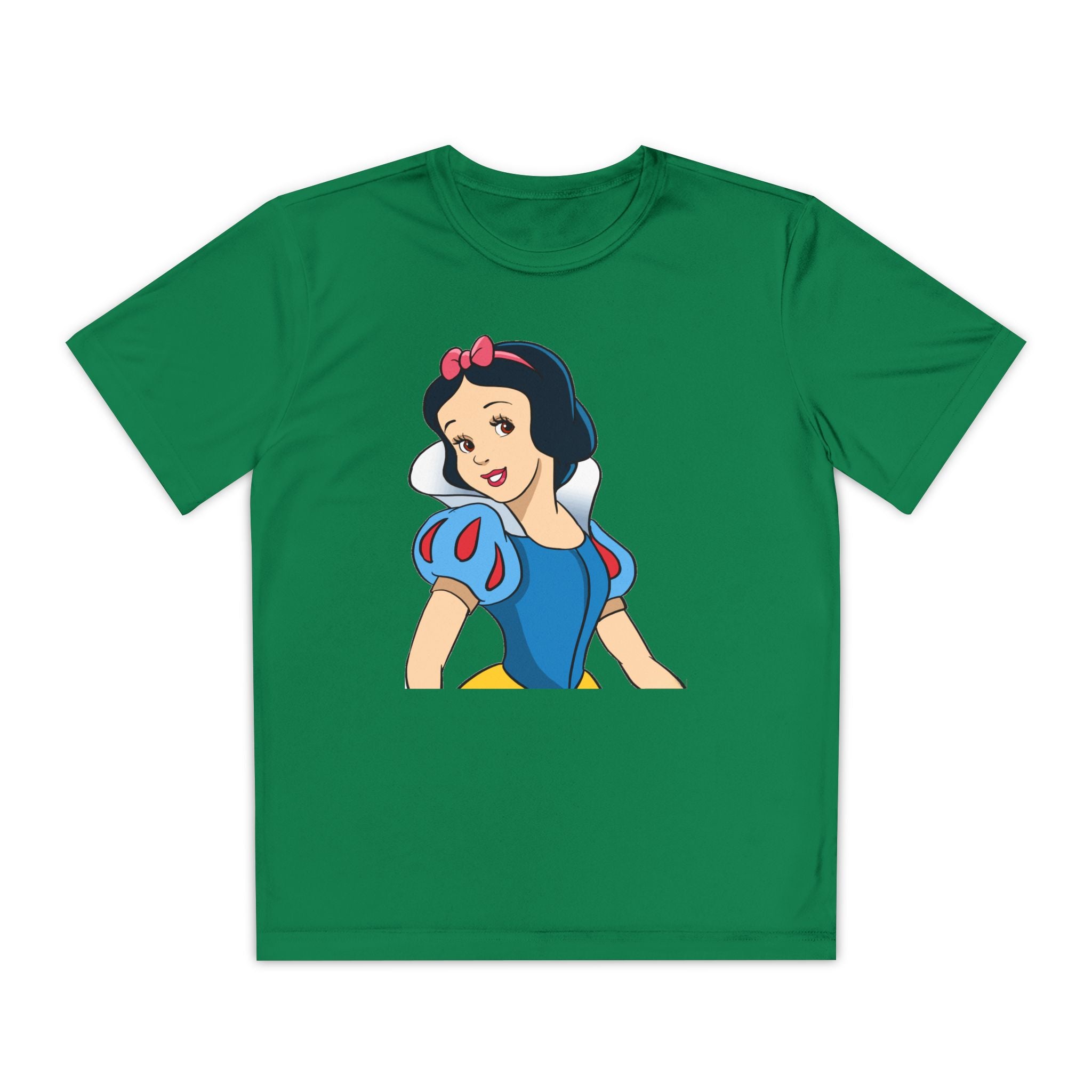 Snow White Youth T-Shirt Sports Graphic Tee, Cool Athletic Shirt for Kids, Perfect for Sports Events, Team Spirit