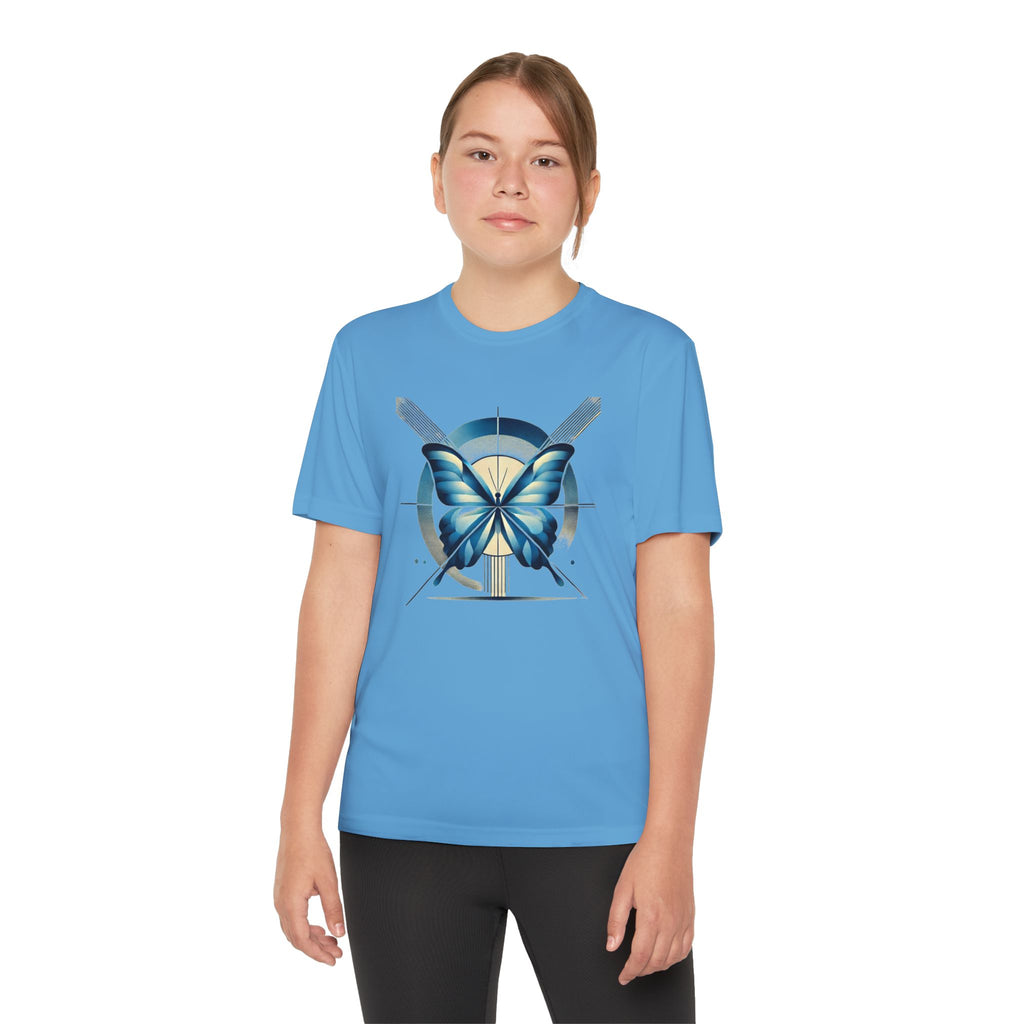 Butterffy Youth T-Shirt Sports Graphic Tee, Cool Athletic Shirt for Kids, Perfect for Sports Events, Team Spirit
