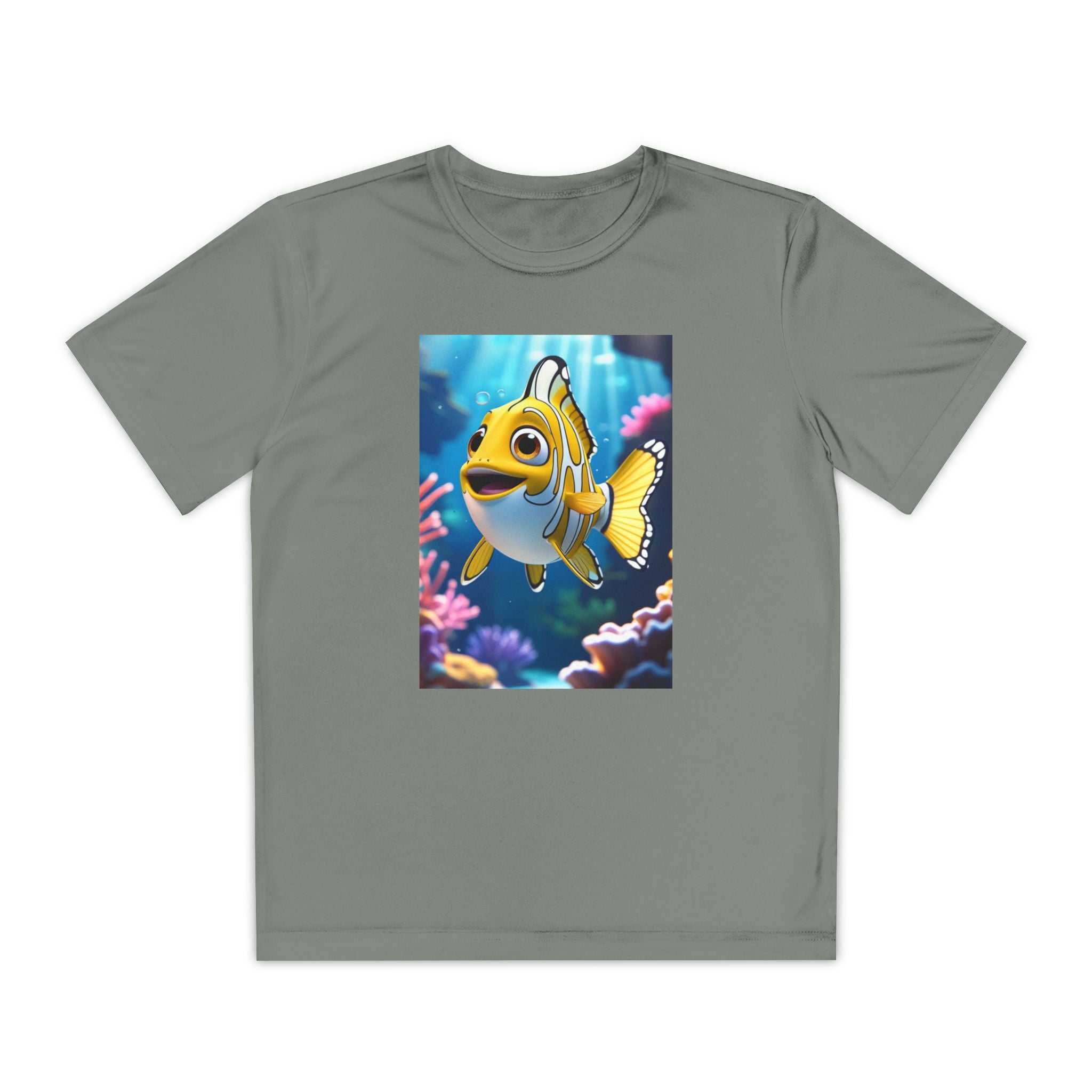 Nemo Fish Ocean Youth T-Shirt - Underwater Kids Tee, Finding Nemo Shirt, Beach Vacation Clothing, Ocean Lover Gift, Fish Theme Top
