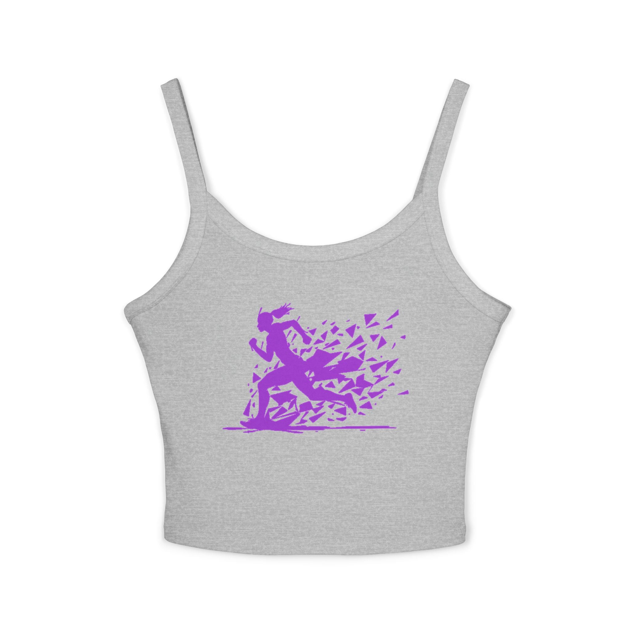 Running Woman Tank Top, Athletic Workout Top, Fitness Sleeveless Shirt, Jogging Muscle Tee, Exercise Gym Cami