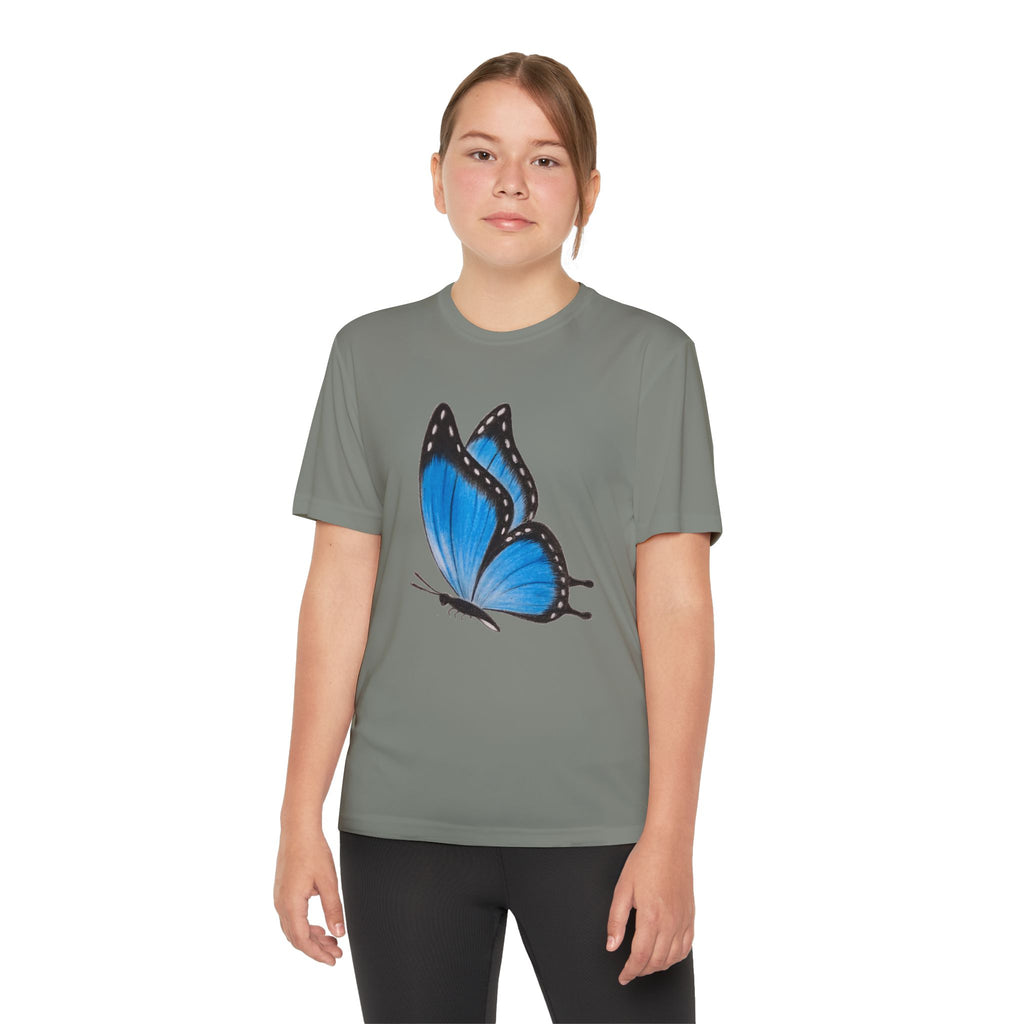 Butterffy Youth T-Shirt Sports Graphic Tee, Cool Athletic Shirt for Kids, Perfect for Sports Events, Team Spirit