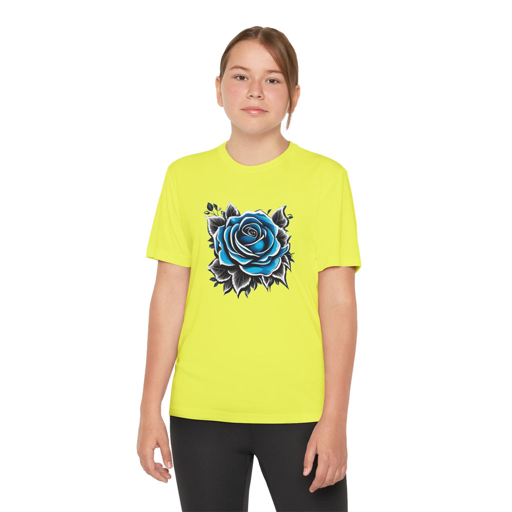 Flower Youth T-Shirt Sports Graphic Tee, Cool Athletic Shirt for Kids