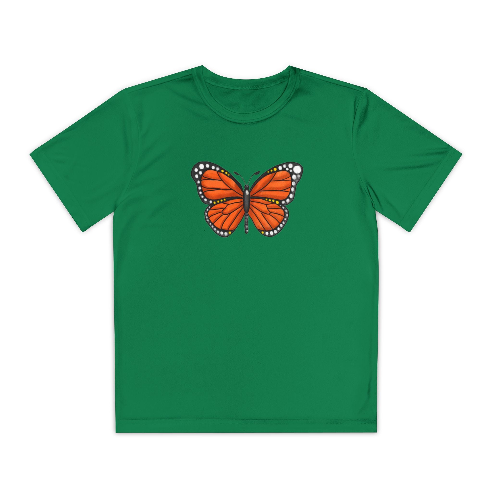 Butterffy Youth T-Shirt Sports Graphic Tee, Cool Athletic Shirt for Kids, Perfect for Sports Events, Team Spirit