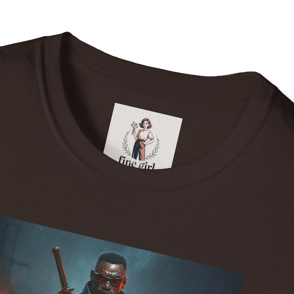Blade Superhero Marvel Unisex Softstyle T-Shirt, Comic Book Tee, Geeky Clothing, Cosplay Costume Top