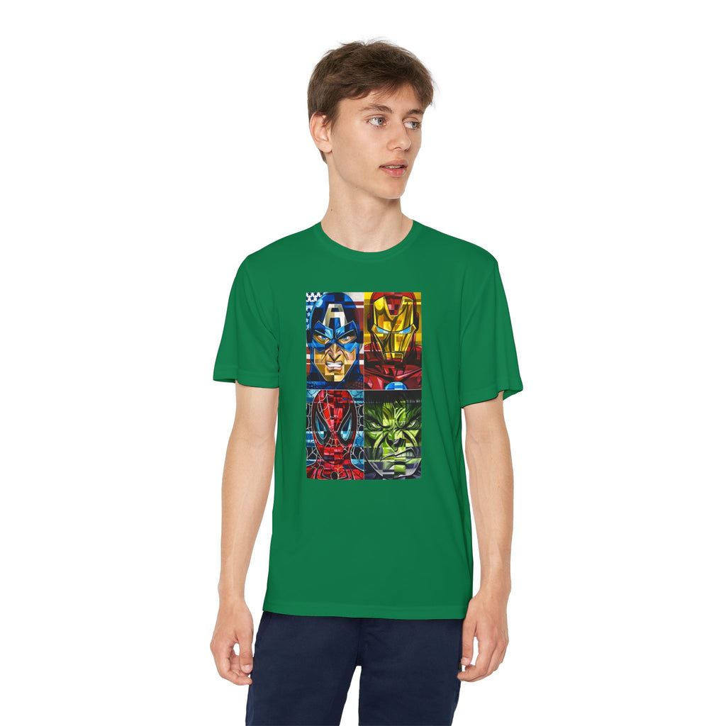 Advengers Youth T-Shirt Sports Graphic Tee, Cool Athletic Shirt for Kids, Perfect for Sports Events, Team Spirit