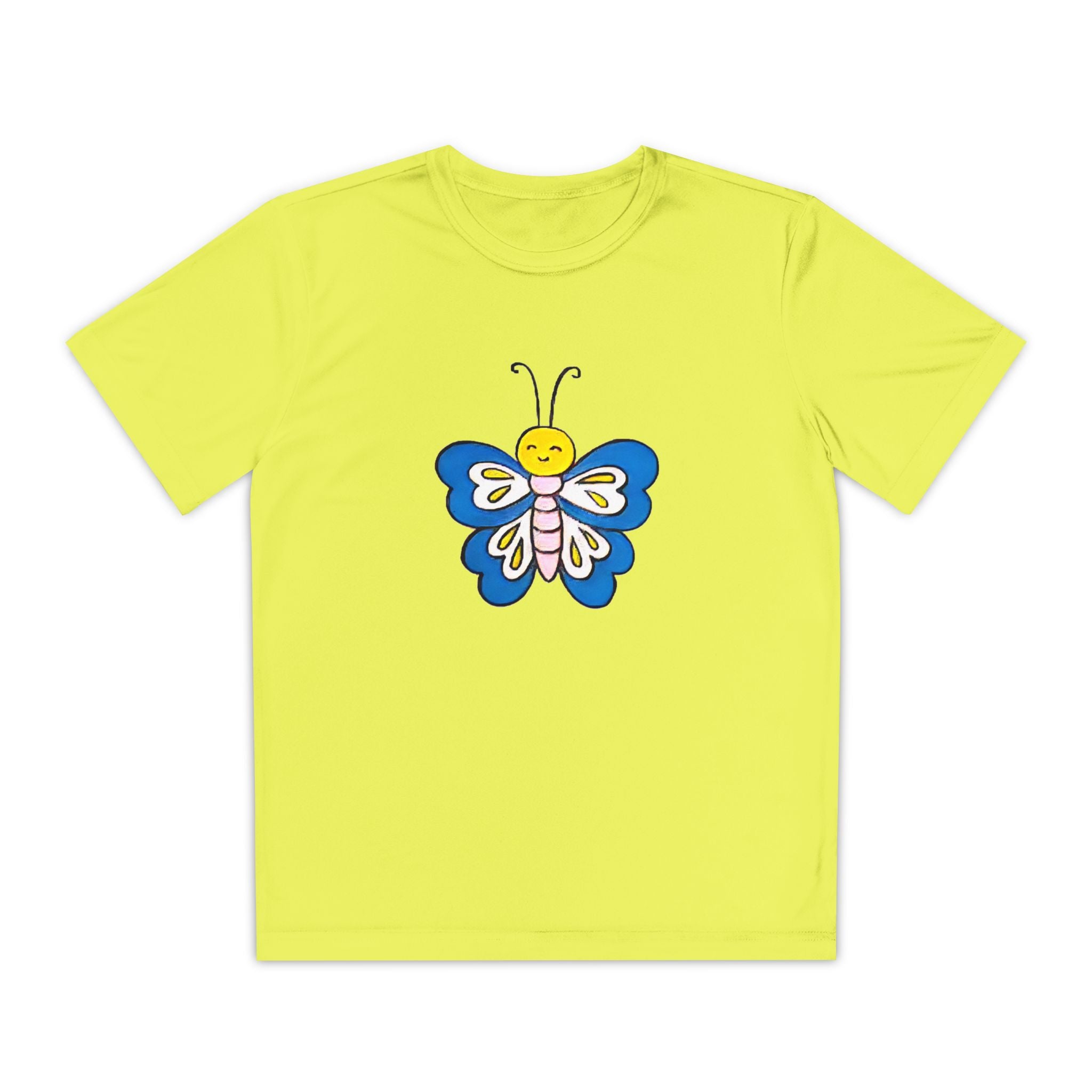 Butterffy Youth T-Shirt Sports Graphic Tee, Cool Athletic Shirt for Kids, Perfect for Sports Events, Team Spirit