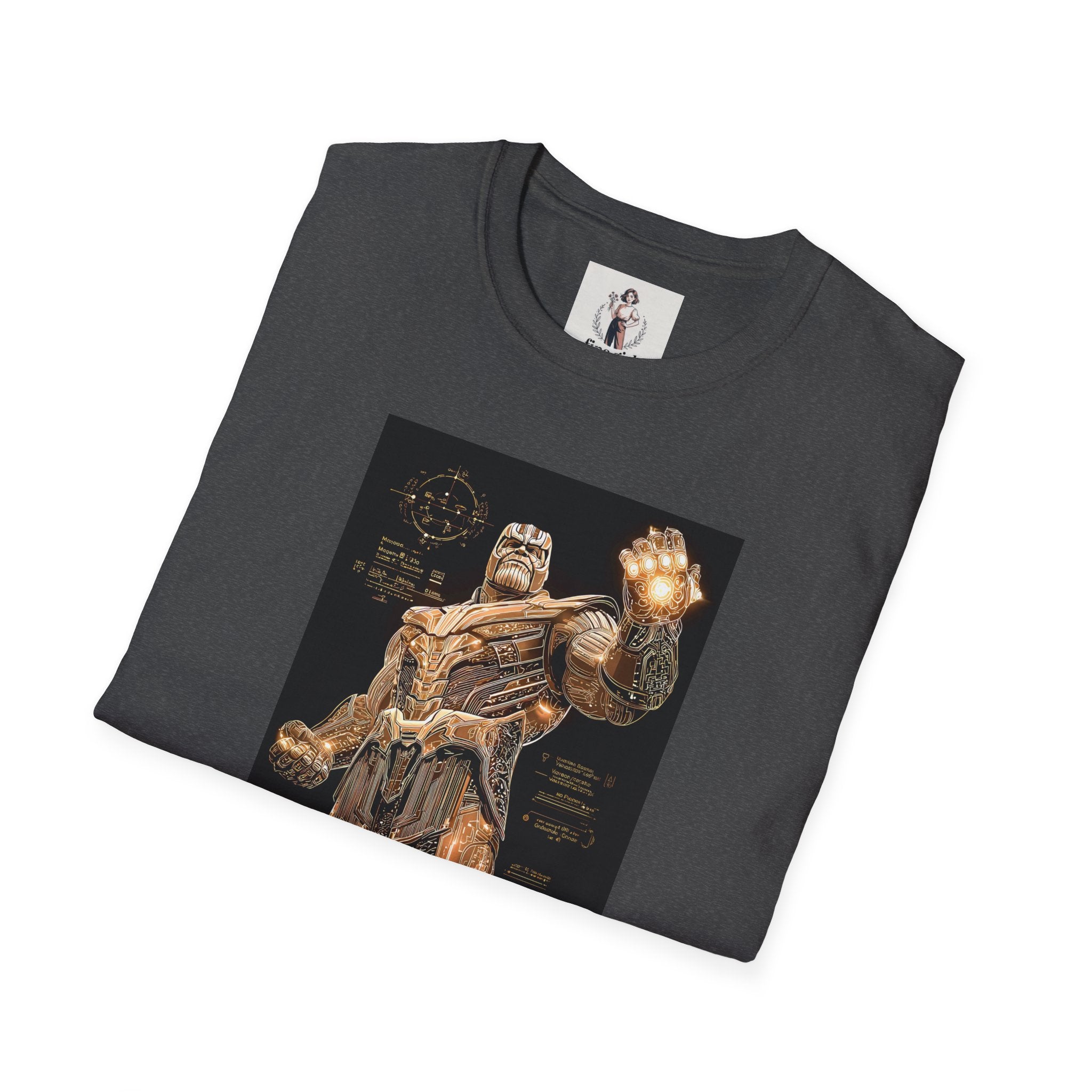 Thanos Superhero Marvel Unisex Softstyle T-Shirt, Comic Book Tee, Geeky Clothing, Cosplay Costume Top