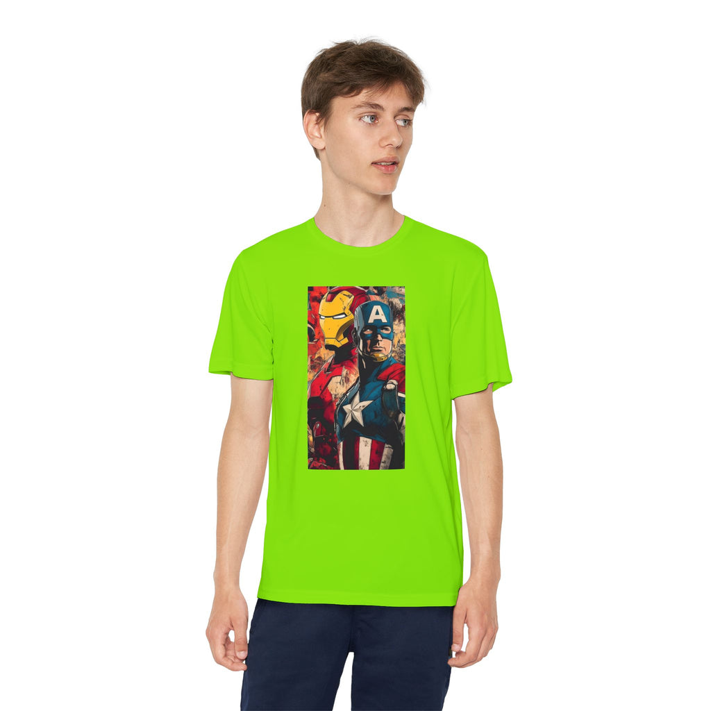 Advengers Youth T-Shirt Sports Graphic Tee, Cool Athletic Shirt for Kids, Perfect for Sports Events, Team Spirit