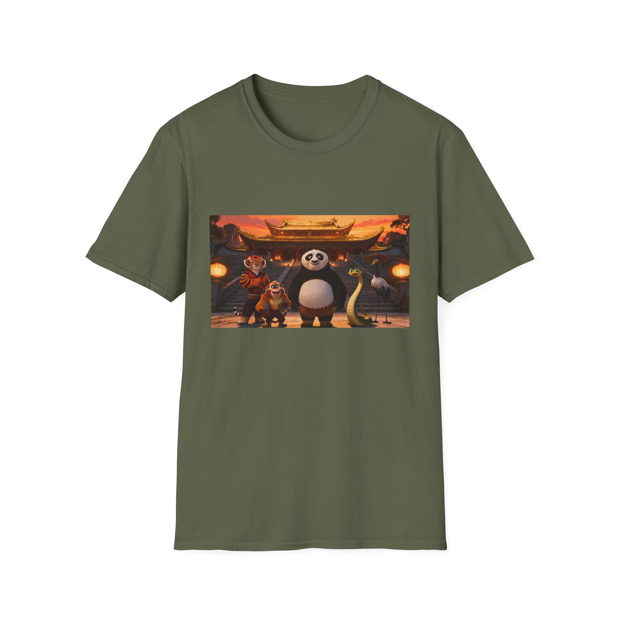 Kung Fu Panda Unisex Softstyle T-Shirt, DreamWorks Animation Youth Competitor Tee, Graphic Tee, Movie Fan Gift, Cult Classic Shirt, Comfy