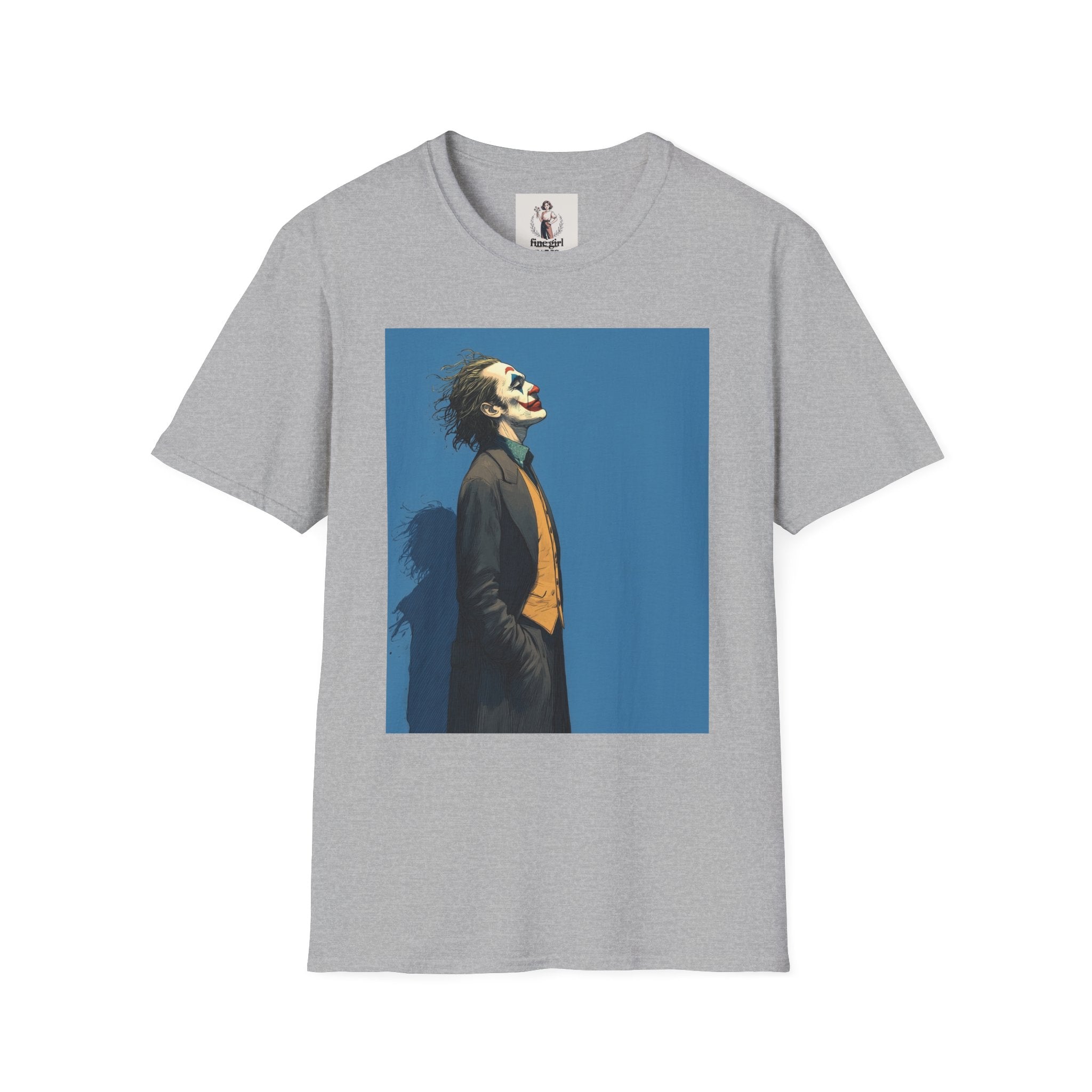 The Joker Superhero Marvel Unisex Softstyle T-Shirt, Comic Book Tee, Geeky Clothing, Cosplay Costume Top