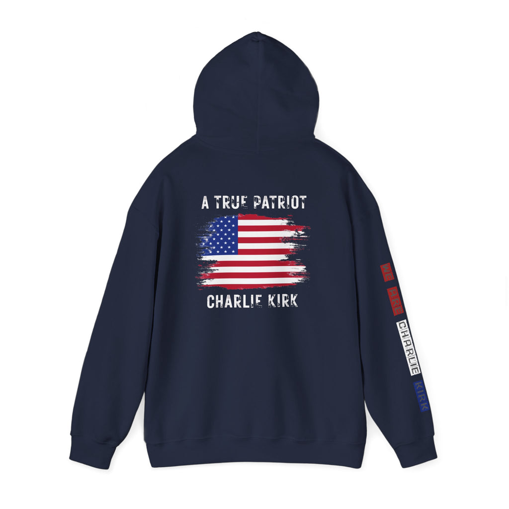 Charlie kirk Patriotic Hoodie Rebel Spirit Unisex Hoodie