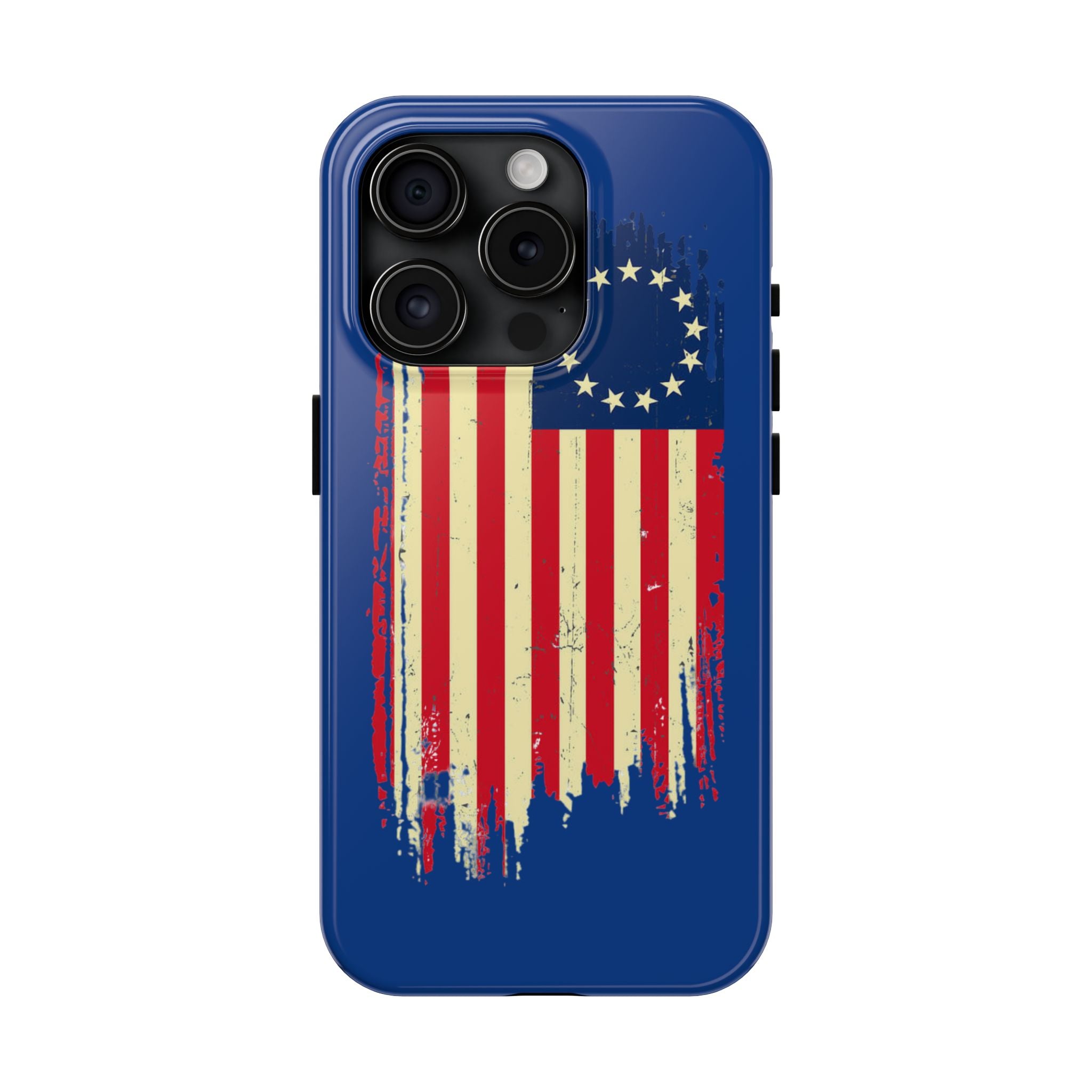 Patriotic Phone Cases with Vintage Flag Design, Tough Case for Independence Day, Memorial Day, 4th of July, Gift for Veterans, USA Pride