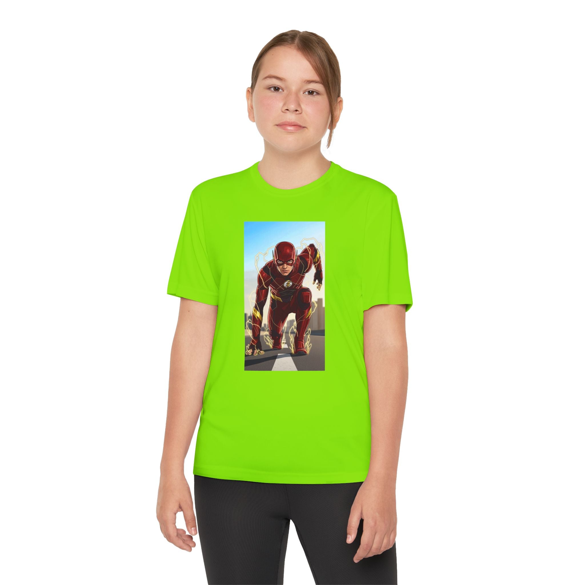 The Flash Superhero Marvel Youth T-Shirt, Kid's Superhero Tee, Children's Graphic Shirt, Comic Book Character Top, Kids Costume Apparel