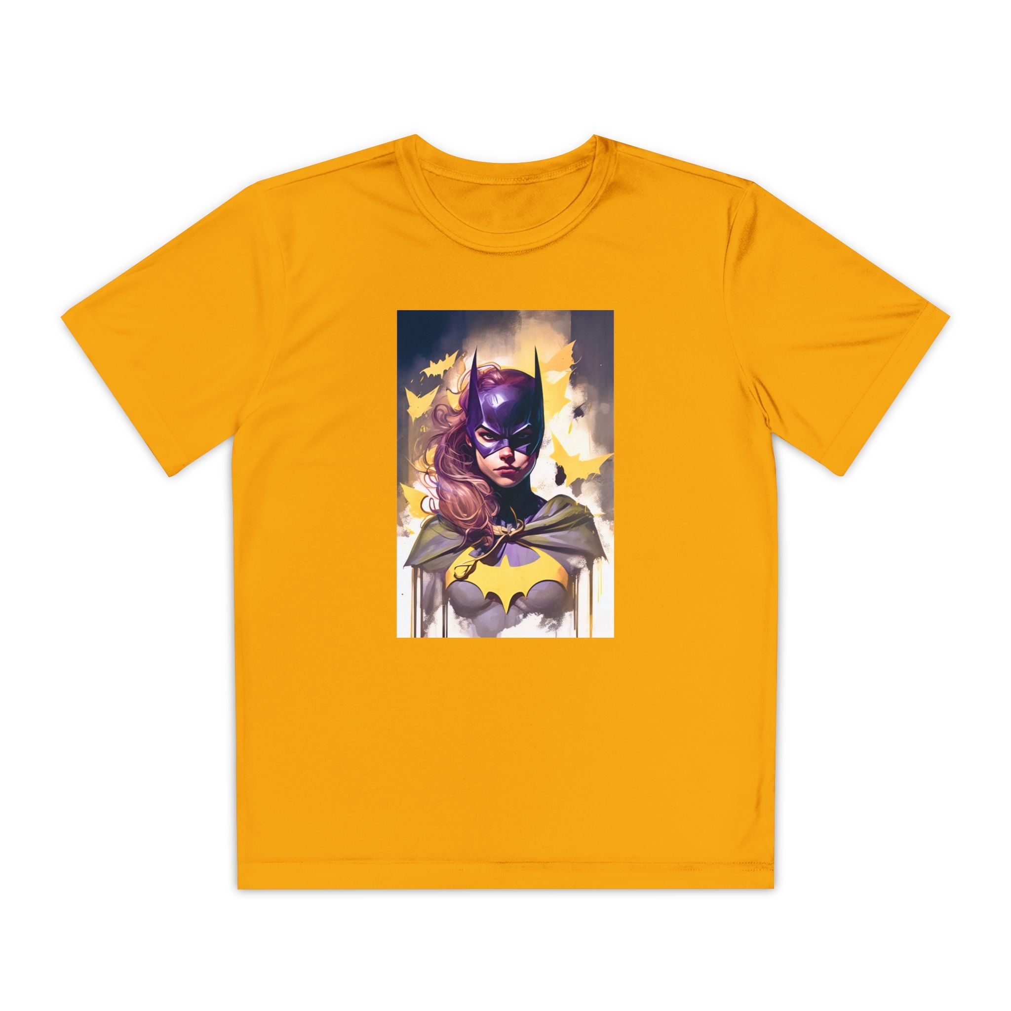 Superhero Youth T-Shirt Sports Graphic Tee, Cool Athletic Shirt for Kids