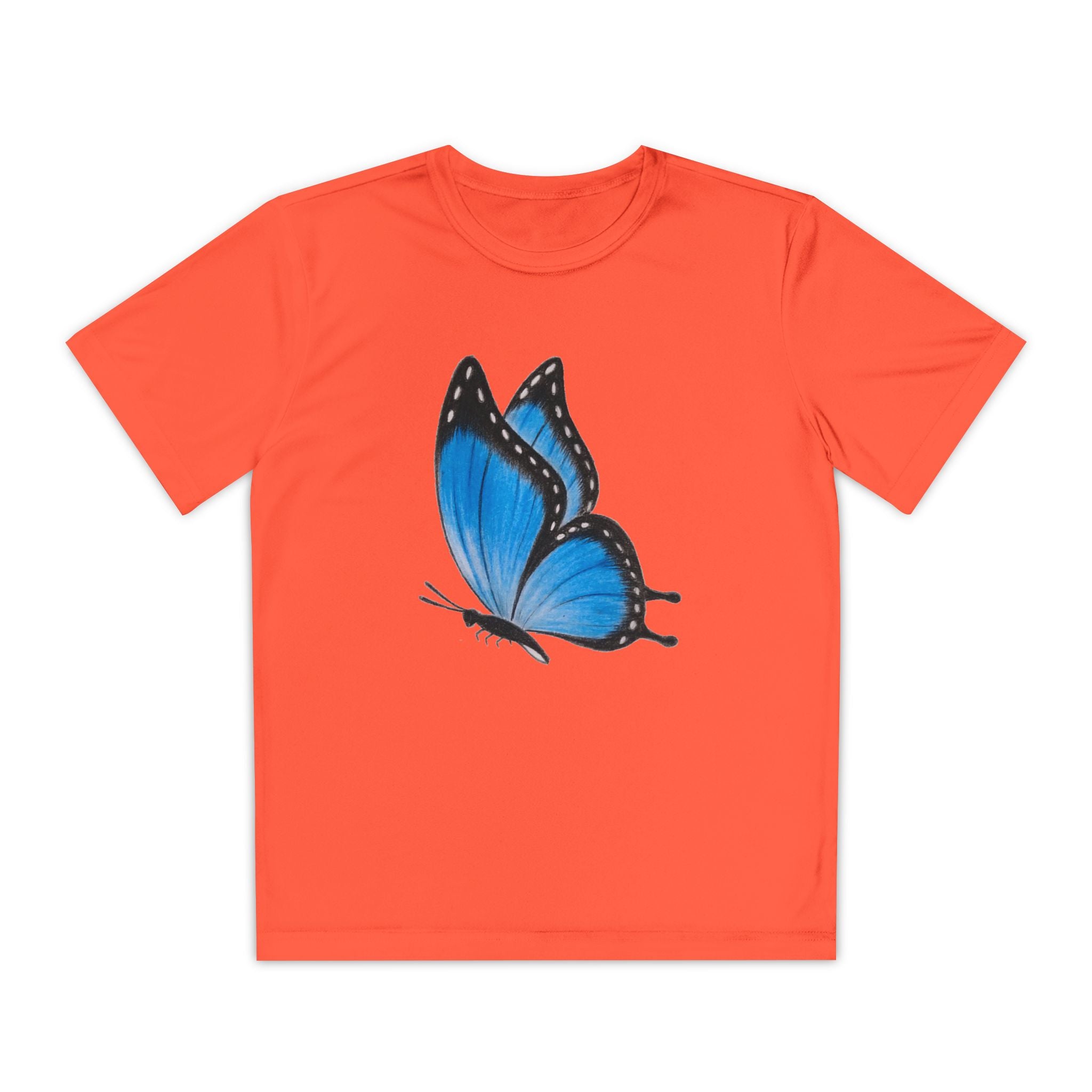 Butterffy Youth T-Shirt Sports Graphic Tee, Cool Athletic Shirt for Kids, Perfect for Sports Events, Team Spirit
