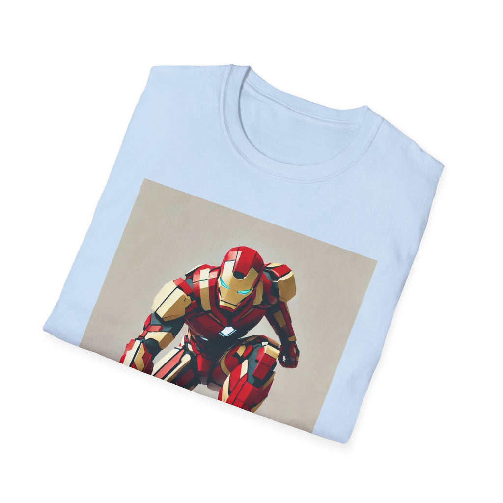 Iron Superhero Marvel T-Shirt - Comic Book Hero Unisex Tee, Graphic Top for Fans, Gift for Geeks, Justice League Shirt, Dark Knight